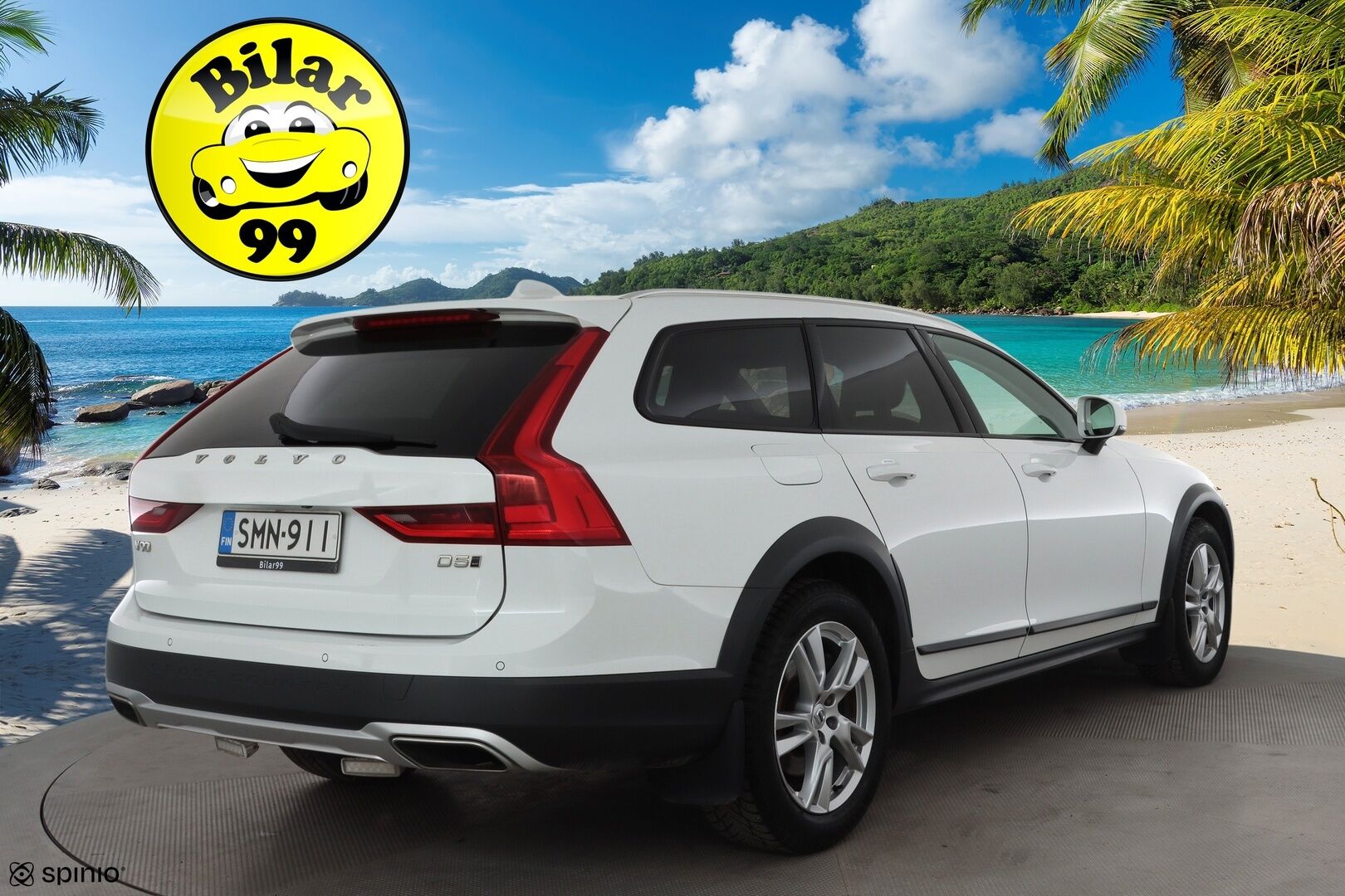 Volvo V90 CROSS COUNTRY 2018 D5 AWD Pro aut * ACC / HUD / P.kamera / Full LED / Navi / Muistipenkki / Koukku / Vaaleat nahat / KeylessGo * - 1.Om Suomi-auto / Kahdet renkaat aluvanteilla / Merkkihuollettu - HULLU BLACKWEEK KORKOTARJOUS 2,49%