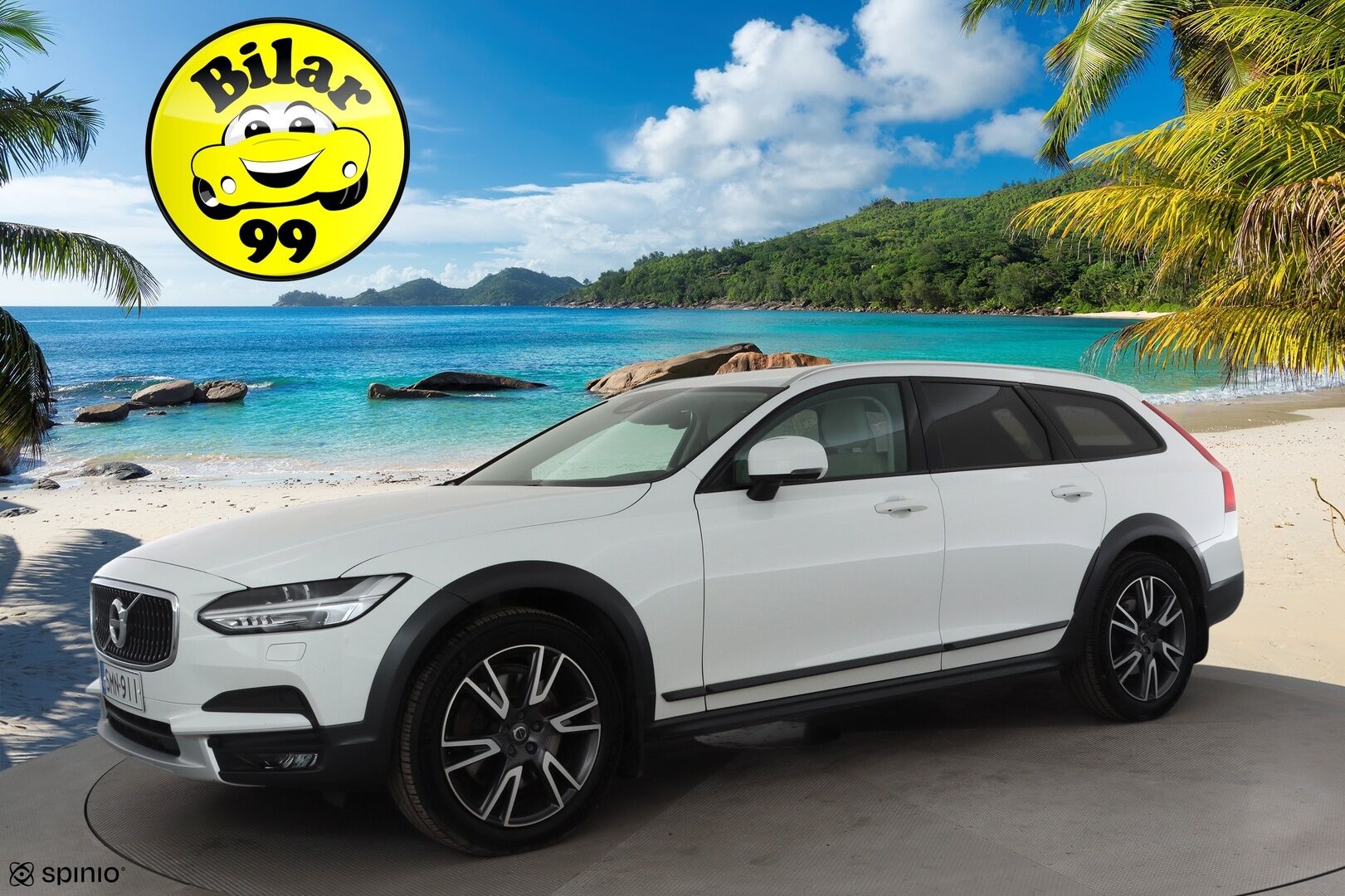 Volvo V90 CROSS COUNTRY 2018 D5 AWD Pro aut * ACC / HUD / P.kamera / Full LED / Navi / Muistipenkki / Koukku / Vaaleat nahat / KeylessGo * - 1.Om Suomi-auto / Kahdet renkaat aluvanteilla / Merkkihuollettu - HULLU BLACKWEEK KORKOTARJOUS 2,49%