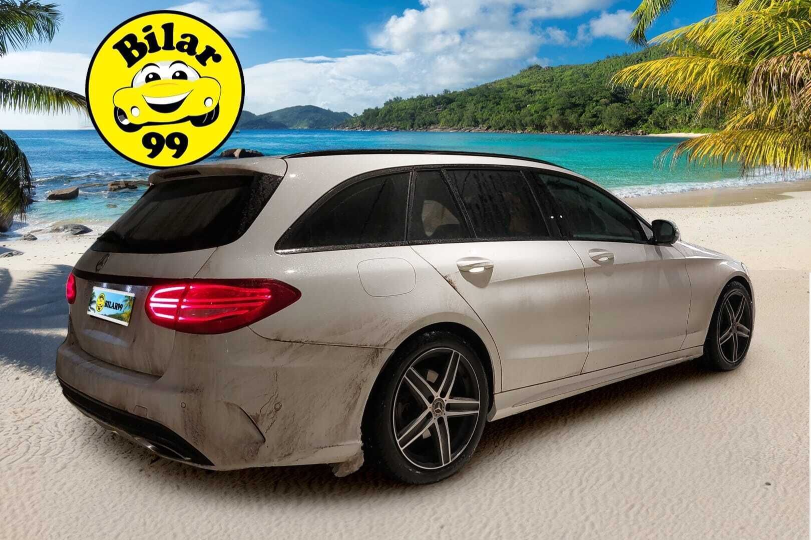 Mercedes-Benz C 2018 180 T A Premium Business AMG * Nahkasisusta / ILS LED / Burmester / 360-Kamera / Suomiauto! - 2x Hyvät renkaat aluvantein / Juuri tullut Tampereelle!