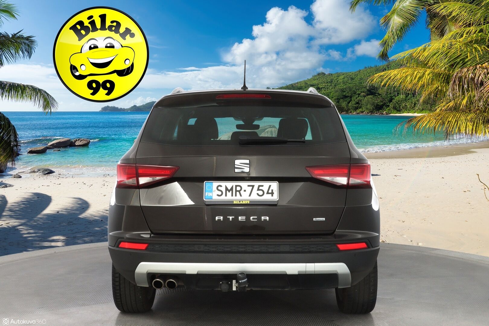 Seat Ateca 2018 1.4 TSI 150 ACT 4DRIVE Xcellence DSG *ACC / Peruutuskamera / Vetokoukku / Kaistavahti / Navi* - Suomi-auto / Jakohihna 12/2024 / Iso huolto 130tkm / Kahdet alumiinivanteet