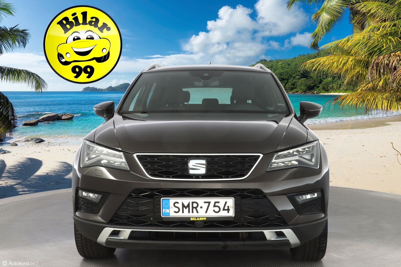 Seat Ateca 2018 1.4 TSI 150 ACT 4DRIVE Xcellence DSG *ACC / Peruutuskamera / Vetokoukku / Kaistavahti / Navi* - Suomi-auto / Jakohihna 12/2024 / Iso huolto 130tkm / Kahdet alumiinivanteet