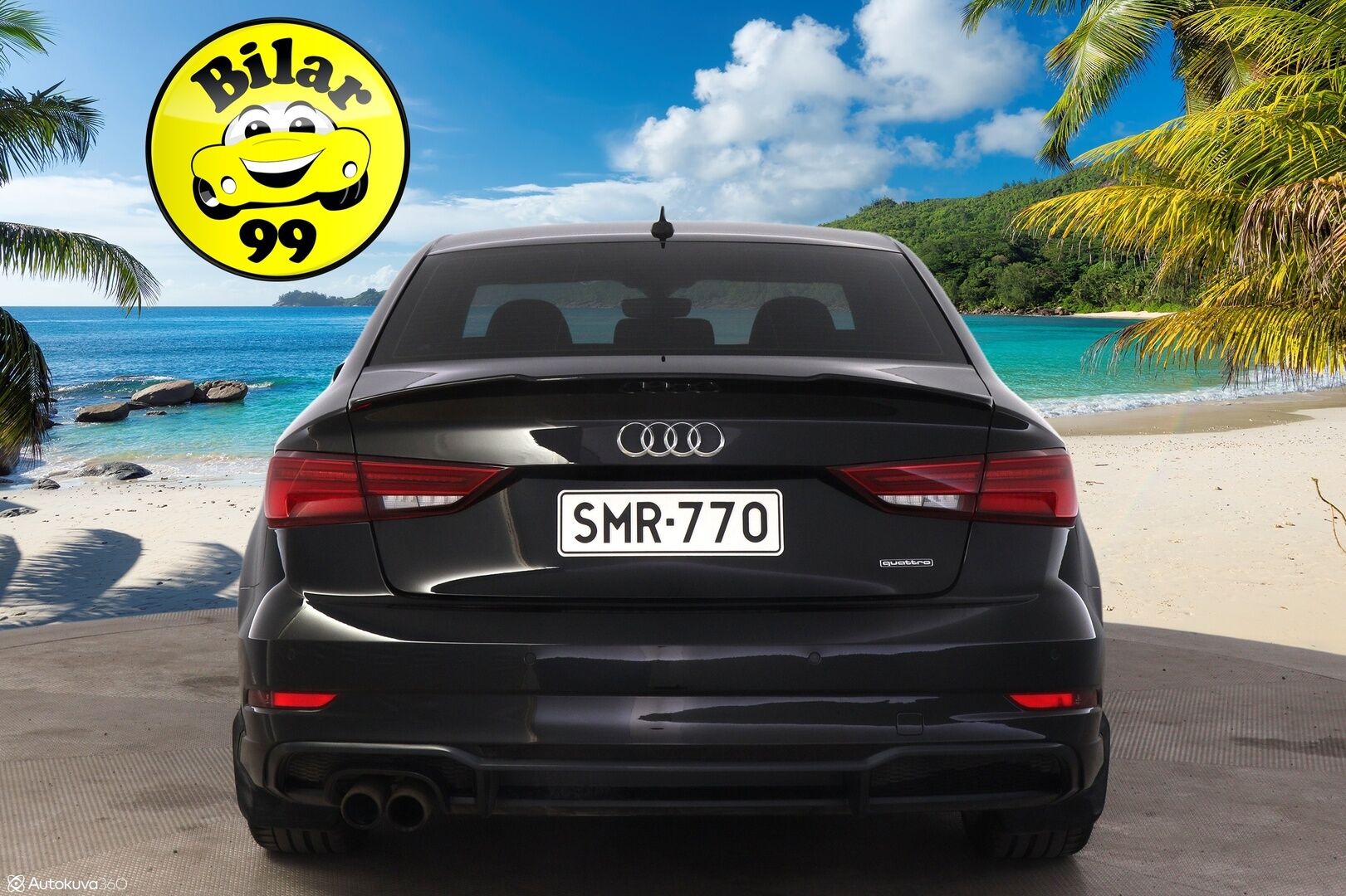 Audi A3 2017 2,0, S-Line 2,0 TFSI 140kW Quattro *ACC / LED / S-Line / Apple Carplay* - Todella särmä huoltohistoria / Upea ja nopea