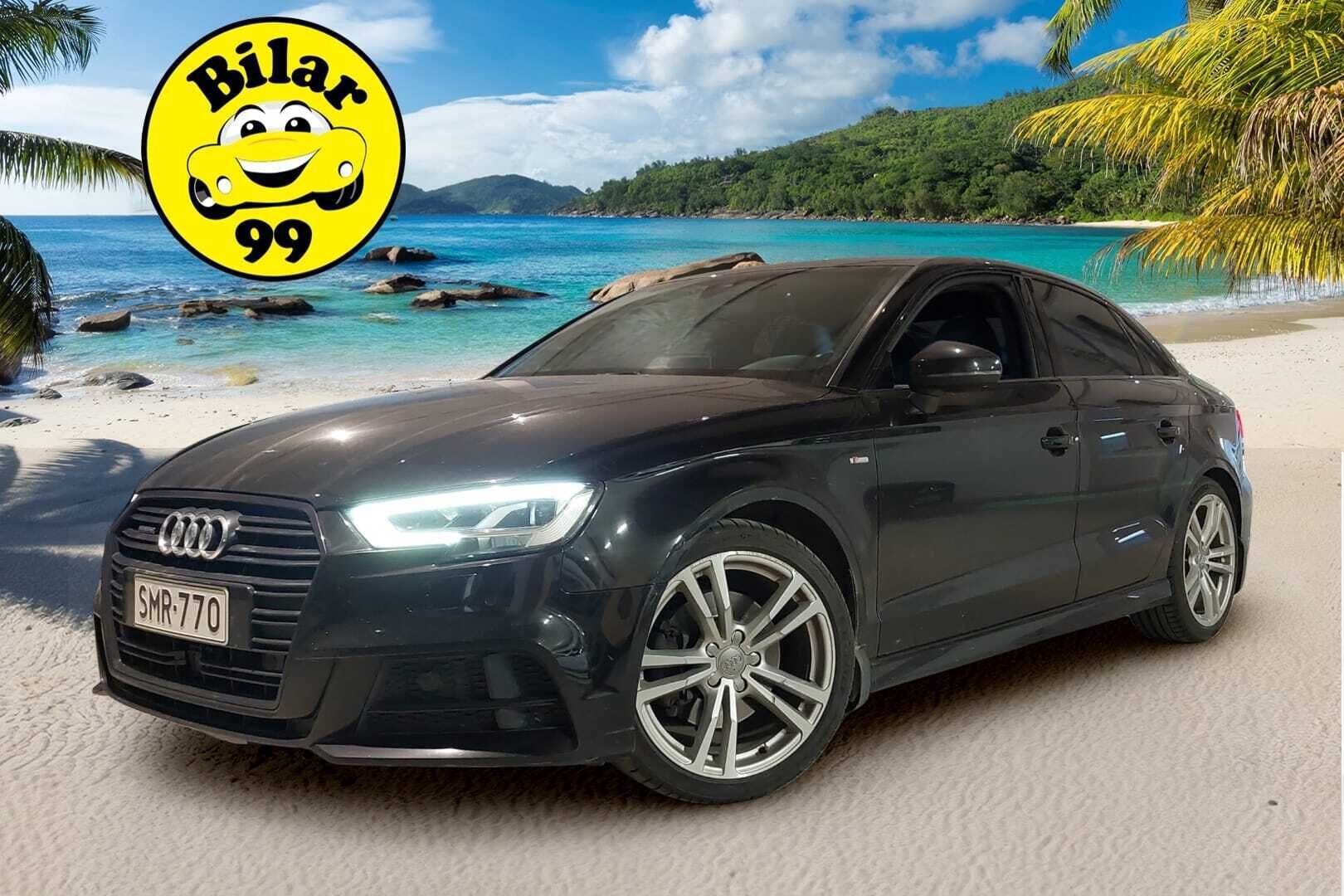 Audi A3 2017 Sedan S-Line Business Sport 2,0 TFSI 140 kW quattro - | Suomi-auto | S-Line | Adapt. vakkari | Lohkolämmitin | Keyless-Go | LED | Sport-istuimet | Tutkat | 