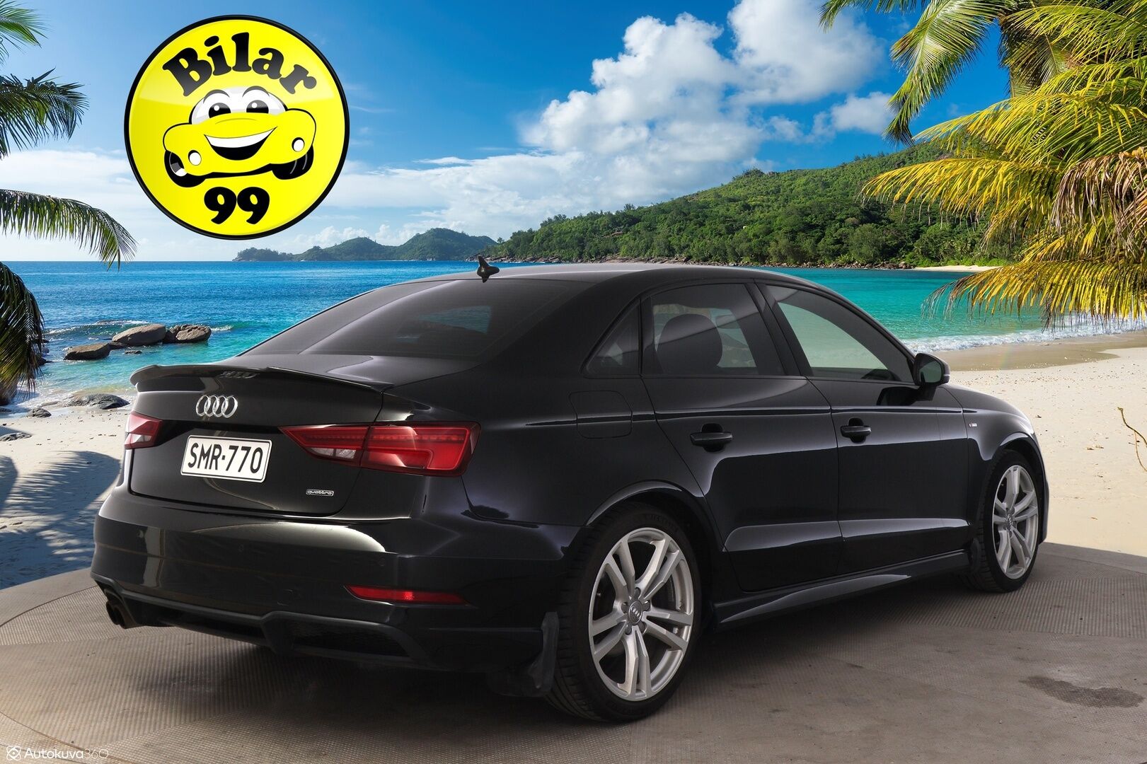 Audi A3 2017 2,0, S-Line 2,0 TFSI 140kW Quattro *ACC / LED / S-Line / Apple Carplay* - Todella särmä huoltohistoria / Upea ja nopea