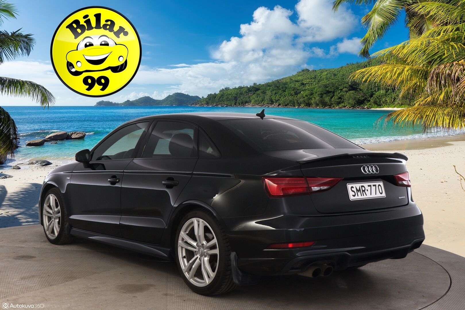 Audi A3 2017 2,0, S-Line 2,0 TFSI 140kW Quattro *ACC / LED / S-Line / Apple Carplay* - Todella särmä huoltohistoria / Upea ja nopea