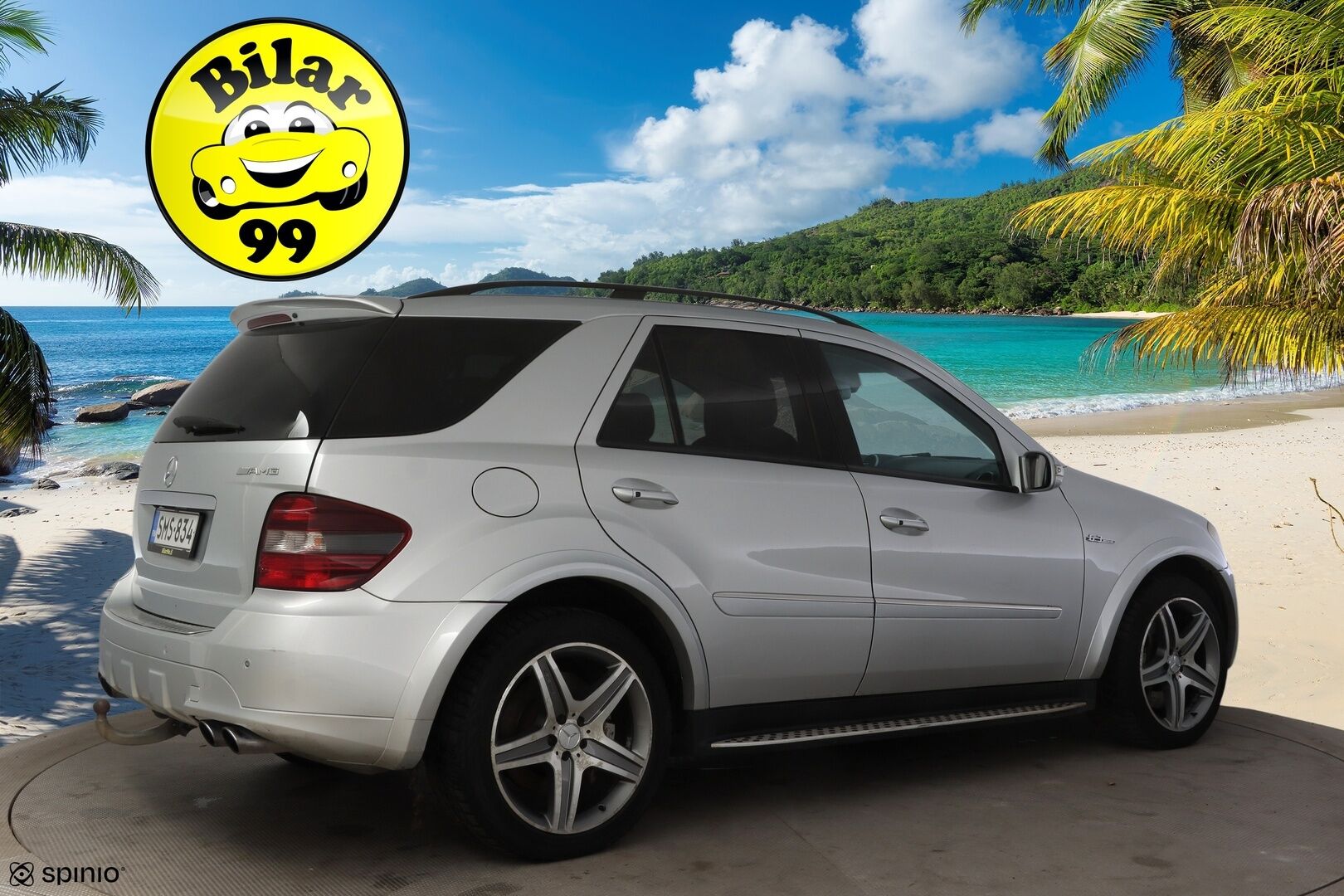 Mercedes-Benz ML 63 AMG 2007 - YritysOutlet - Myydään vain yrityksille * Harman/Kardon / Koukku / Adapt. vakkari / Keyless Go /  Kattoluukku  * - – Tämä auto myydään YritysOutlet -valikoimasta vain yritykselle / Puhdas leima 10/2026 saakka! / Kattavasti huollettu / 2x renkaat!*