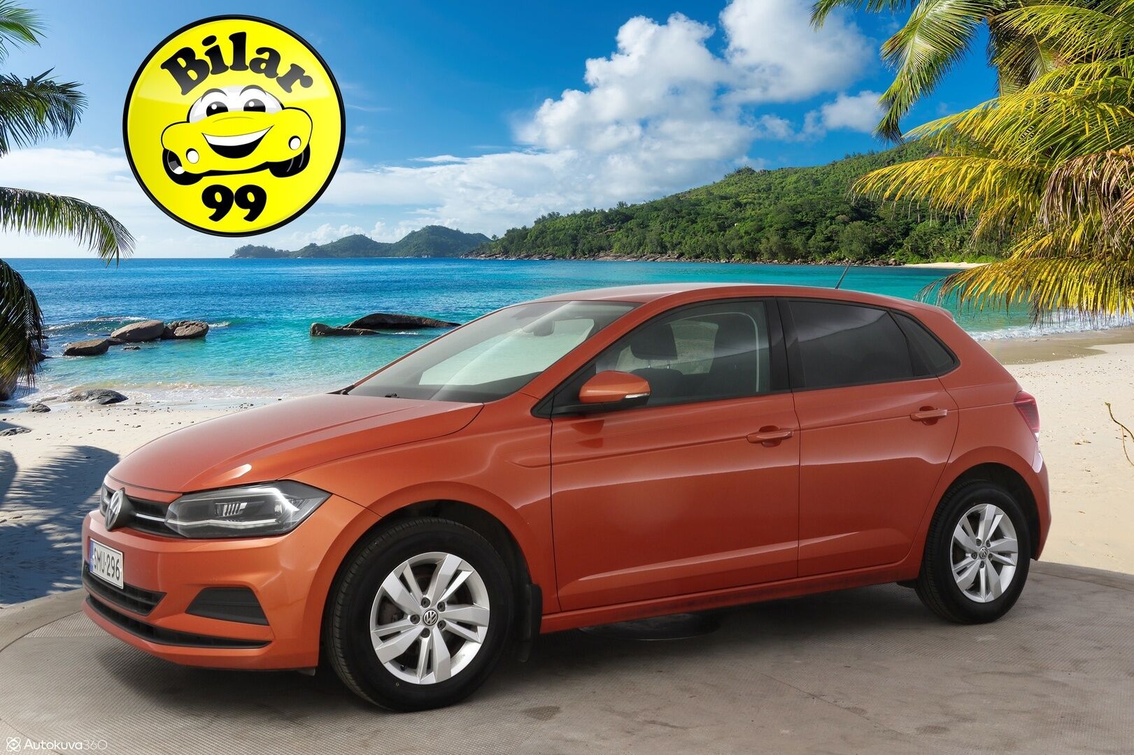 Volkswagen Polo 2018 Comfortline 1,0 TSI 70 kW (95 hv) DSG-automaatti * Adapt vakkari / P-Kamera / Sisätilalämmitin / AppleCarPlay & AndroidAuto * - *2x Hyvät renkaat omilla alumiinivanteilla / Paremmilla ajovaloilla!*