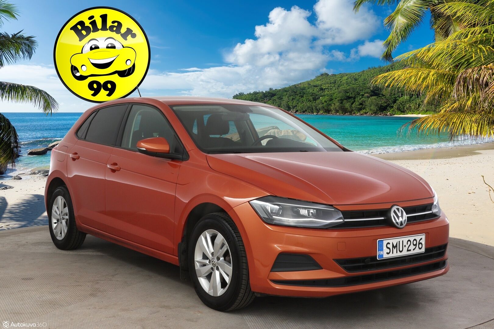 Volkswagen Polo 2018 Comfortline 1,0 TSI 70 kW (95 hv) DSG-automaatti * Adapt vakkari / P-Kamera / Sisätilalämmitin / AppleCarPlay & AndroidAuto * - *2x Hyvät renkaat omilla alumiinivanteilla / Paremmilla ajovaloilla!*