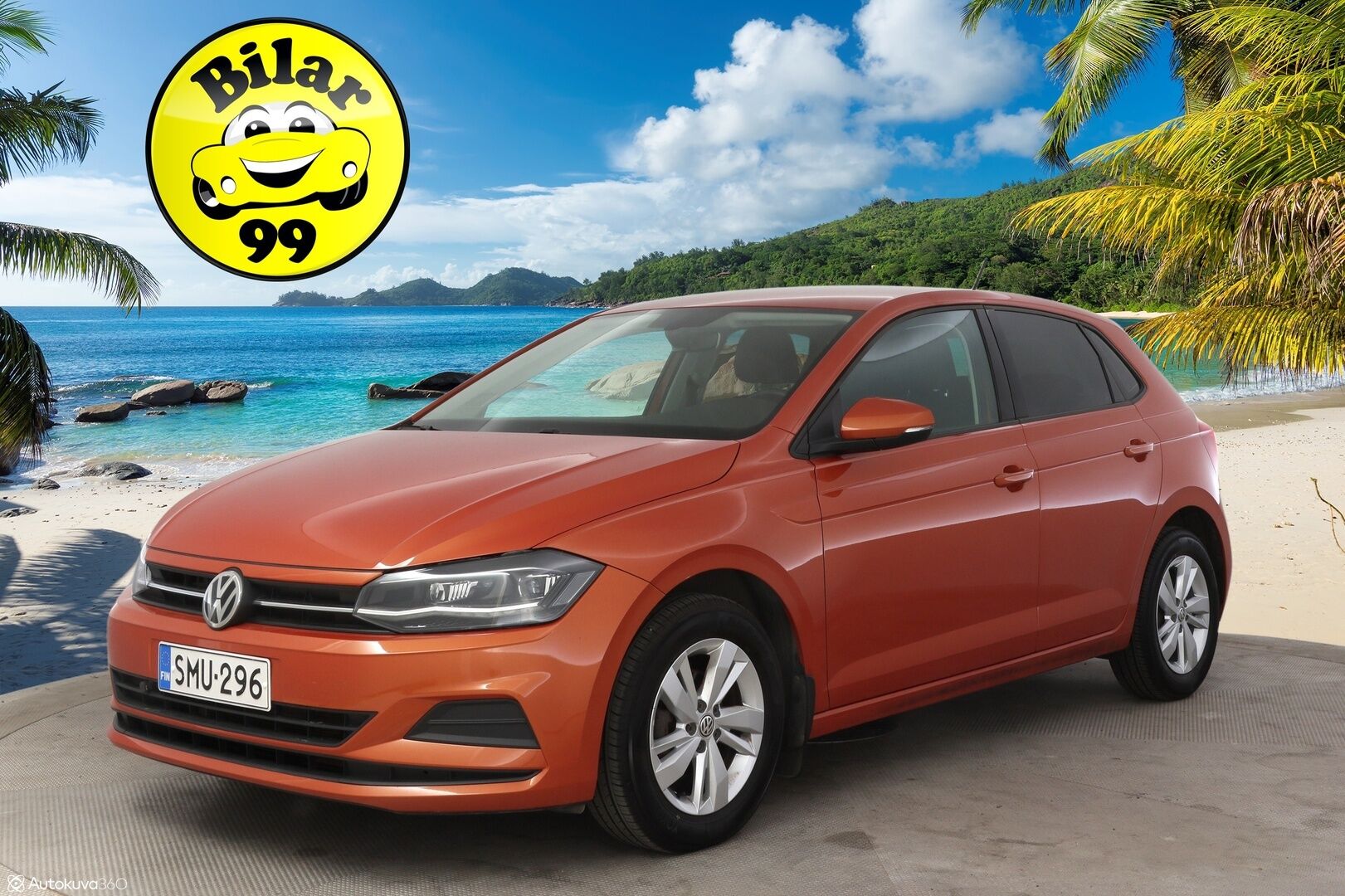 Volkswagen Polo 2018 Comfortline 1,0 TSI 70 kW (95 hv) DSG-automaatti * Adapt vakkari / P-Kamera / Sisätilalämmitin / AppleCarPlay & AndroidAuto * - *2x Hyvät renkaat omilla alumiinivanteilla / Paremmilla ajovaloilla!*