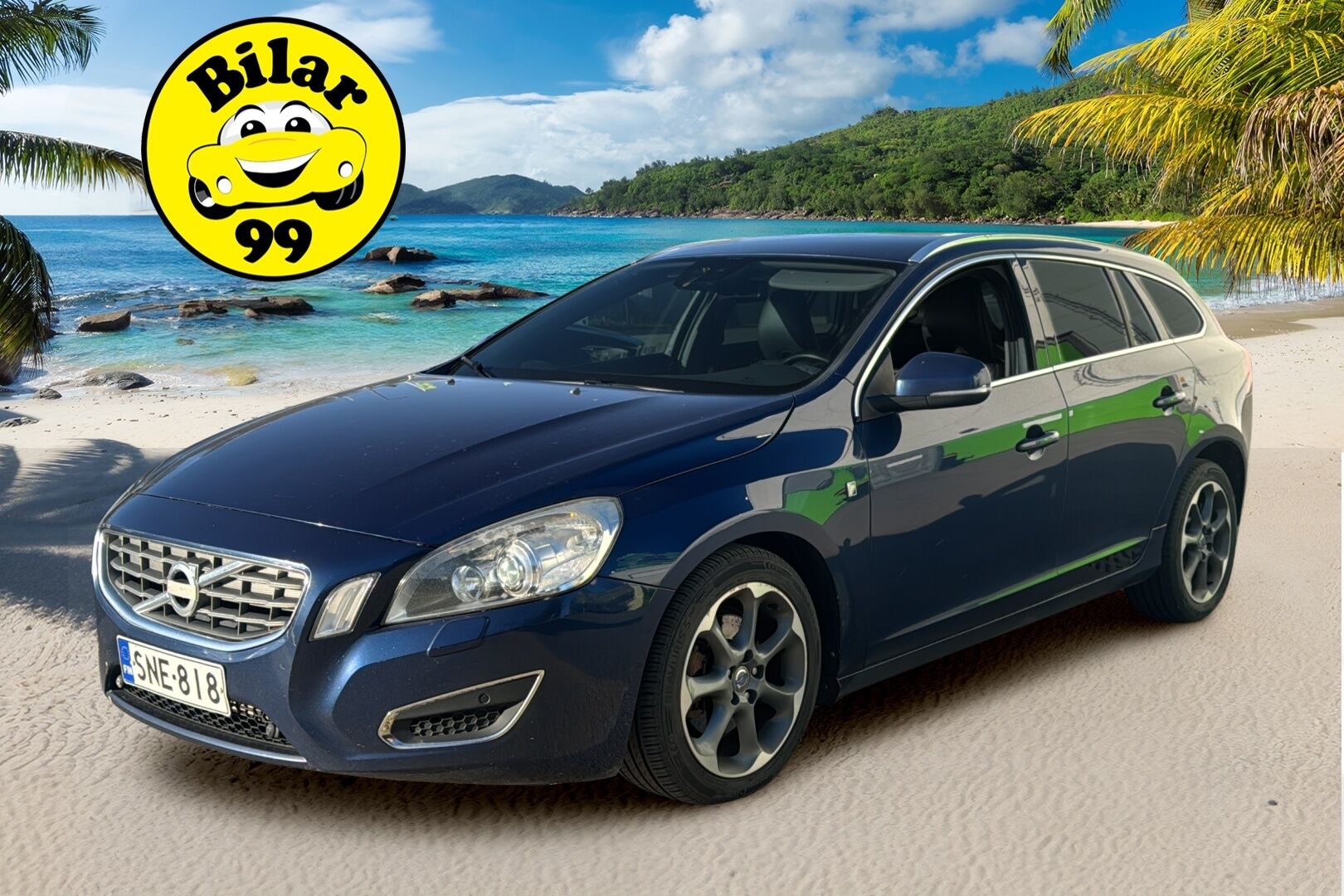 Volvo V60 2012 1.6D DRIVe Ocean Race Business / Webasto / Nahkaverhoilu / P-Tutkat / Xenon / City Safefy - Jakohihna vaihdettu! / Suomi-Auto - HULLUT AVAJAISHULINAT KORKOTARJOUS 3,29 %