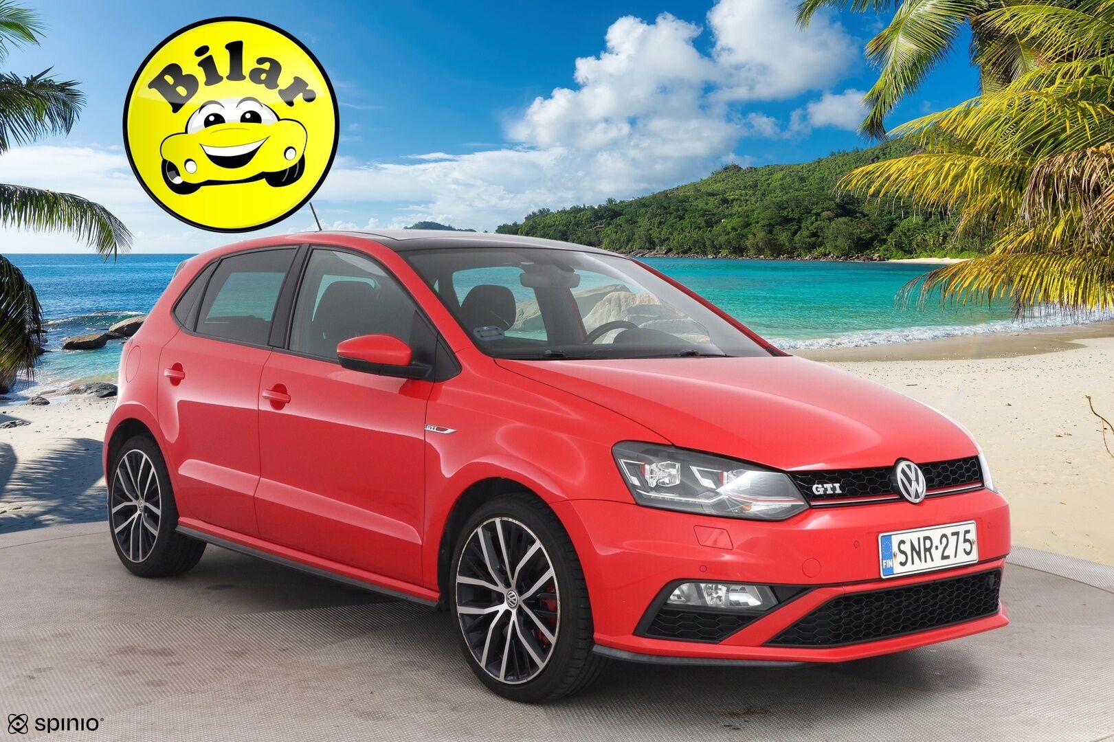 Volkswagen Polo 2016 GTI 1,8 TSI 141 kW (192 hv) DSG-automaatti - | Suomi-auto | Kattoluukku | Lohko | Kahdet renkaat |