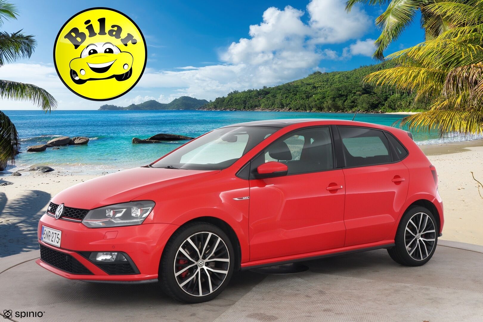 Volkswagen Polo 2016 GTI 1,8 TSI 141 kW (192 hv) DSG-automaatti - | Suomi-auto | Kattoluukku | Lohko | Kahdet renkaat |