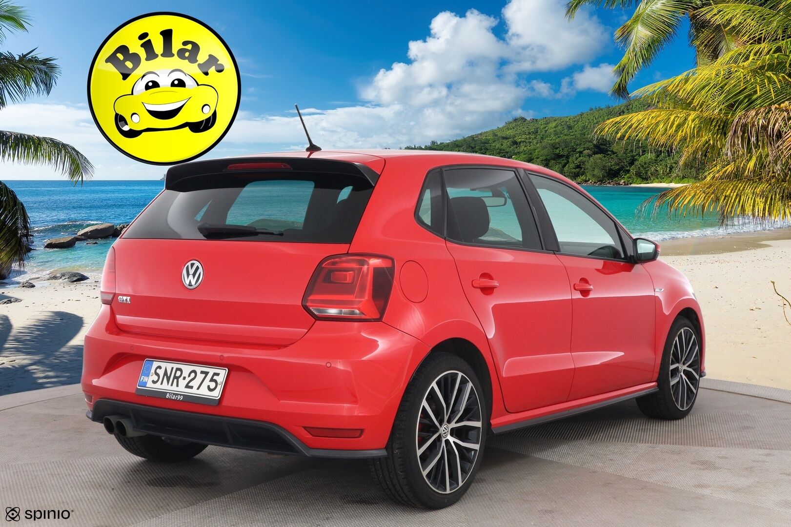 Volkswagen Polo 2016 GTI 1,8 TSI 141 kW (192 hv) DSG-automaatti - | Suomi-auto | Kattoluukku | Lohko | Kahdet renkaat |