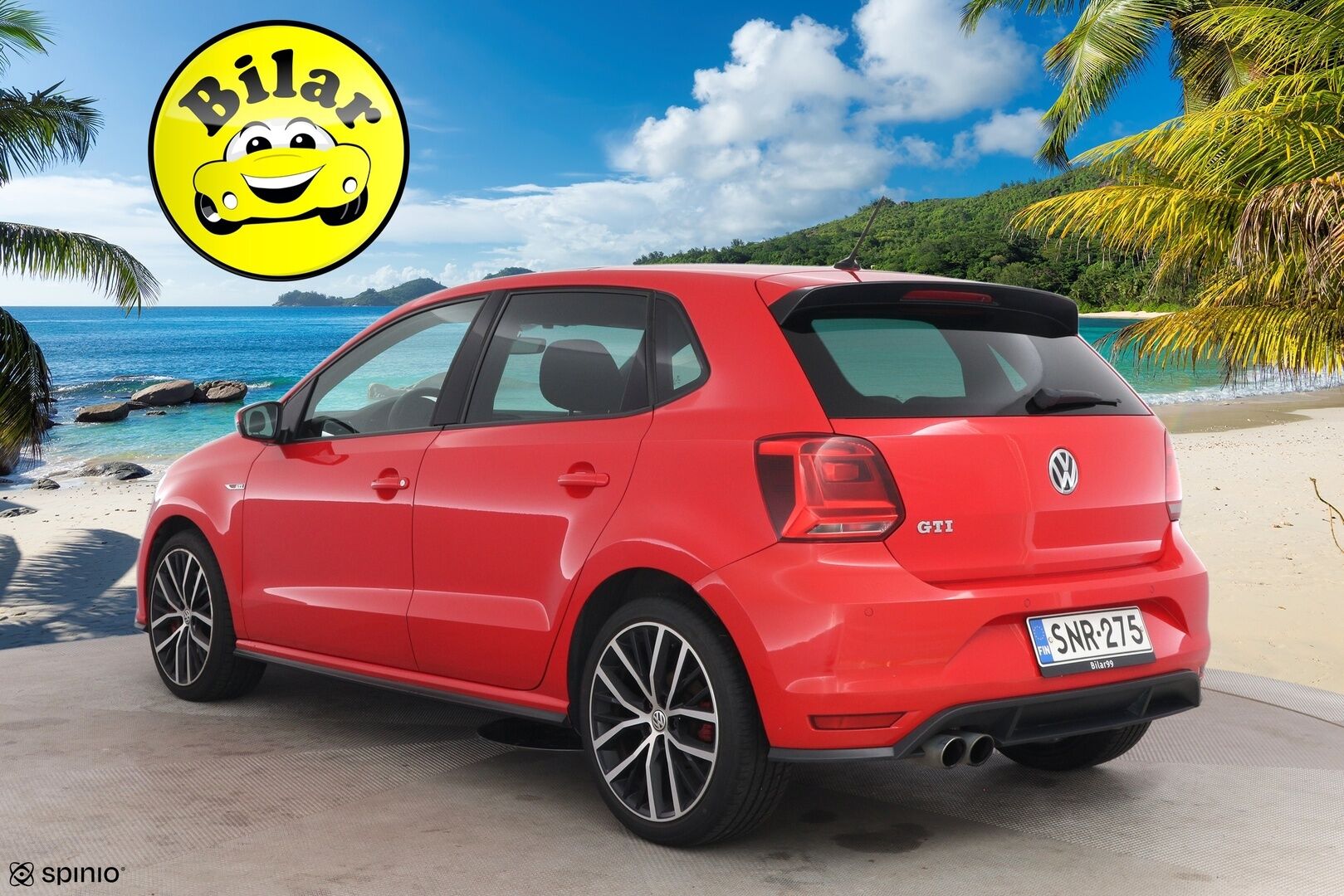 Volkswagen Polo 2016 GTI 1,8 TSI 141 kW (192 hv) DSG-automaatti - | Suomi-auto | Kattoluukku | Lohko | Kahdet renkaat |