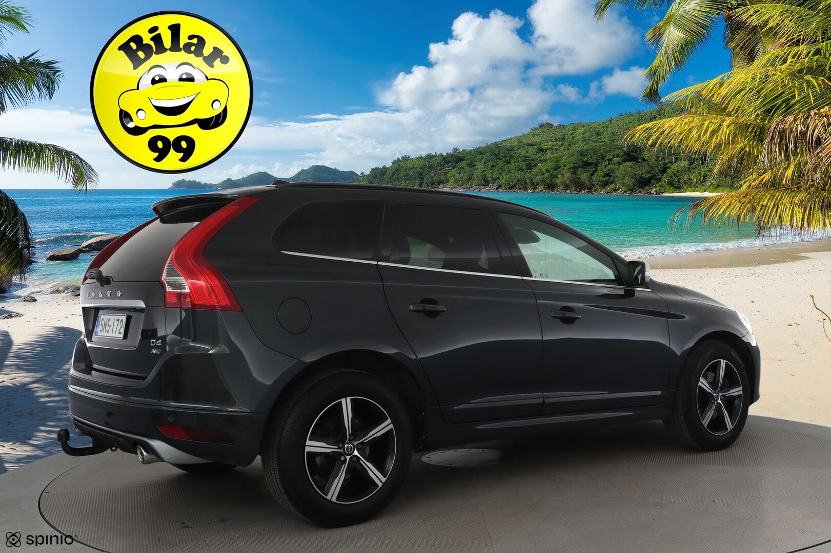 Volvo XC60 2017 D4 AWD R-Design Edition aut *ACC / Webasto / Navi / Aktiiv.Xenon / P.tutkat / Koukku / BLIS / KeylessGo* - Suomi-auto / Kahdet renkaat aluvanteilla / Merkkihuollettu