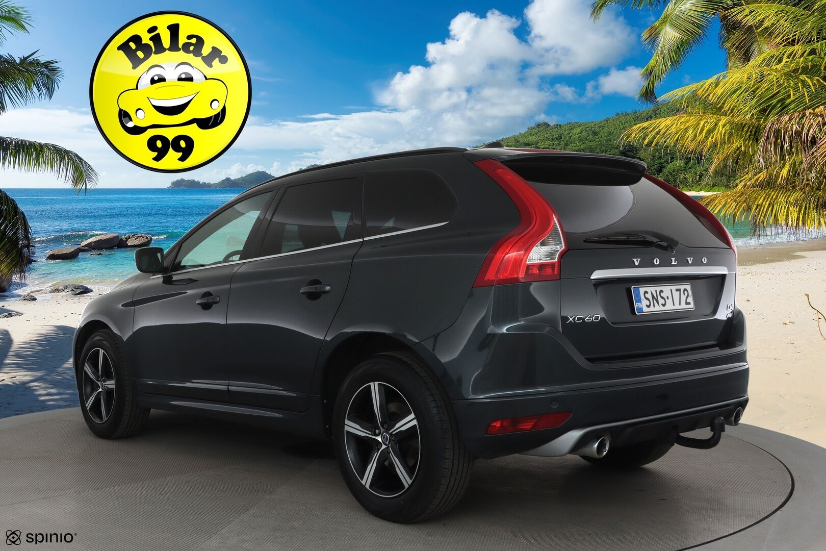 Volvo XC60 2017 D4 AWD R-Design Edition aut *ACC / Webasto / Navi / Aktiiv.Xenon / P.tutkat / Koukku / BLIS / KeylessGo* - Suomi-auto / Kahdet renkaat aluvanteilla / Merkkihuollettu