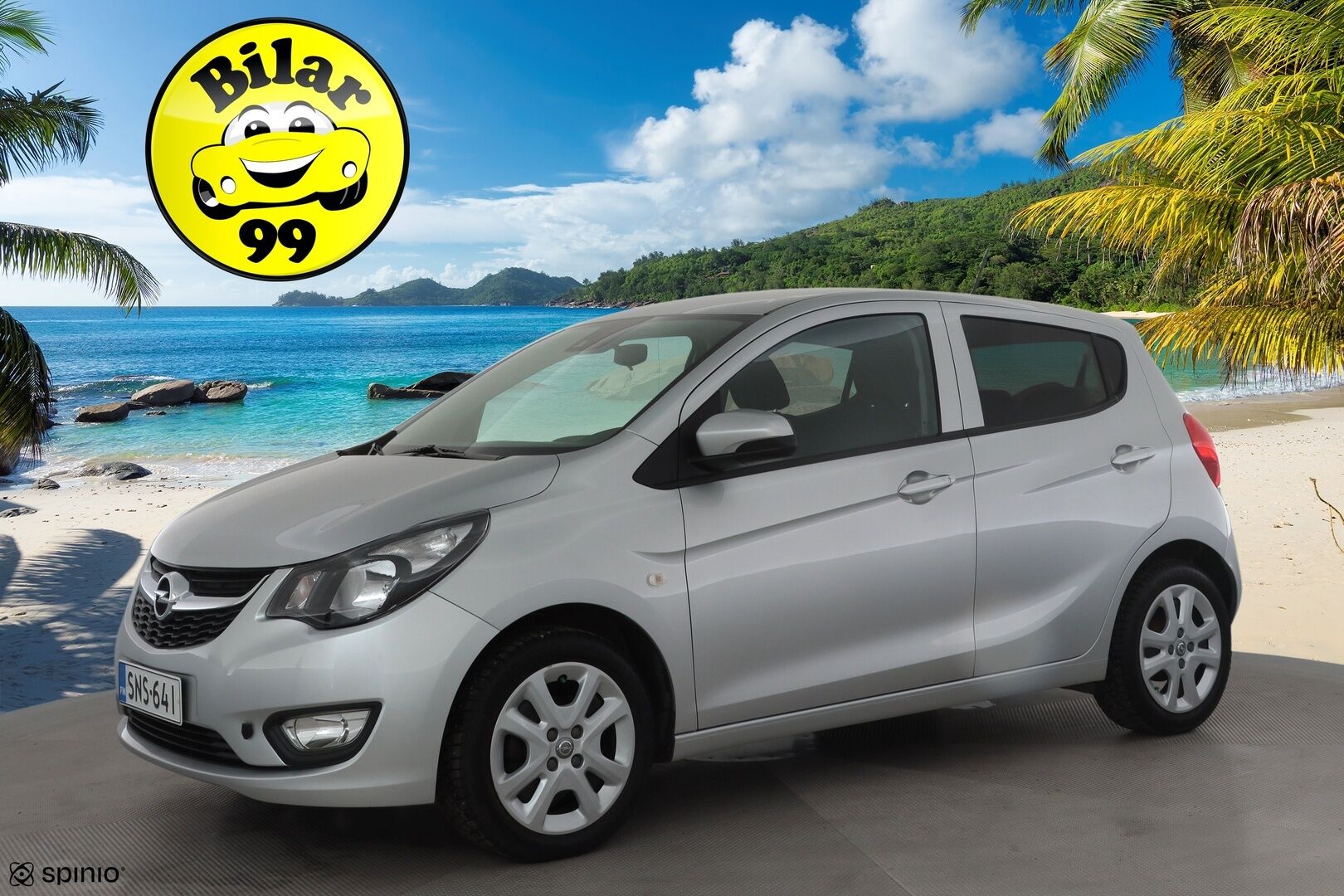 Opel Karl 2017 5-ov Enjoy 1,0 Ecotec 55kW MT5 * Suomi-auto / Vakkari / Radio / P.tutka / Kaistavahti / Lohkolämmitin / Ilmastointi / Ratinlämmitin * - 2xRenkaat 