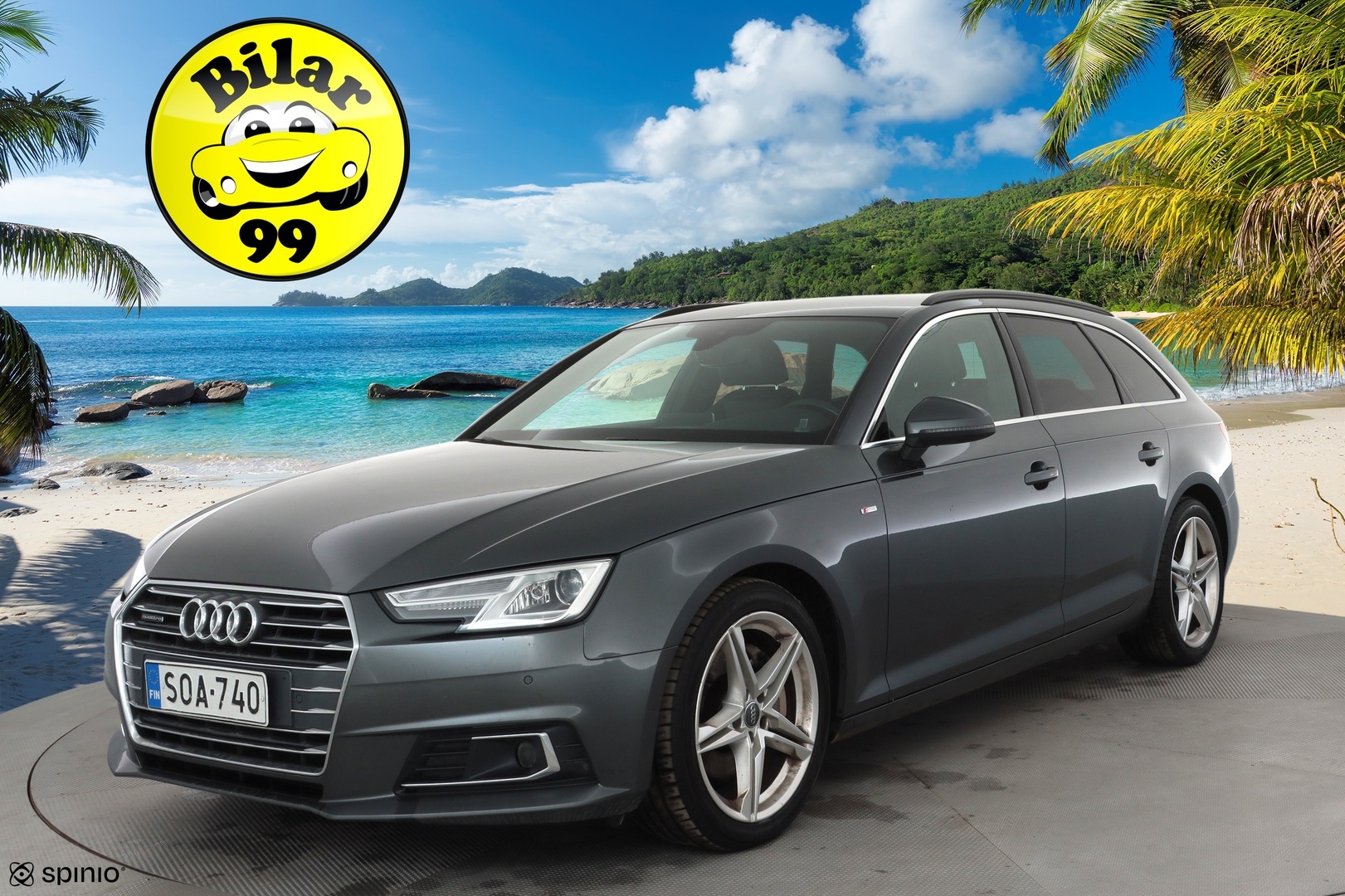 Audi A4 2017 Avant S-Line 2,0 TDI 140 kW quattro S tronic * ACC / Webasto / Digimittaristo / Sporttipenkit / LED / Navi * - Kahdet renkaat aluvanteilla - HULLUT AVAJAISHULINAT KORKOTARJOUS 3,29 %