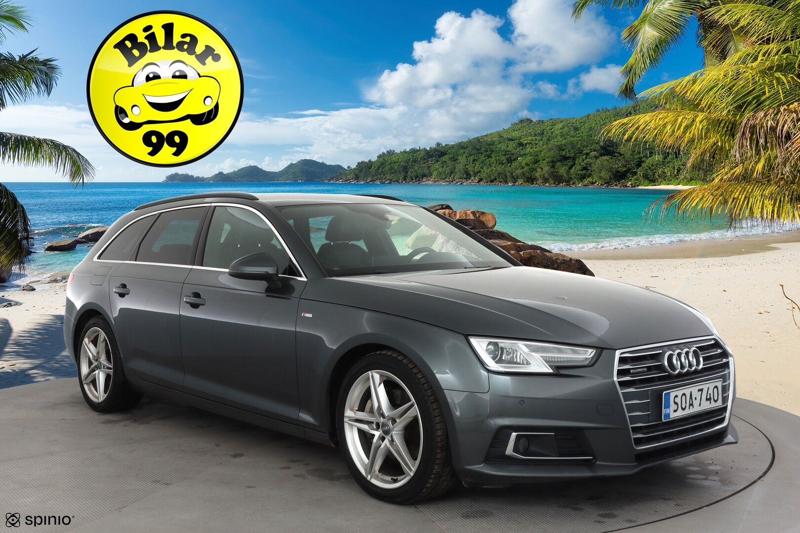 Audi A4 2017 Avant S-Line 2,0 TDI 140 kW quattro S tronic * ACC / Webasto / Digimittaristo / Sporttipenkit / LED / Navi * - Kahdet renkaat aluvanteilla - HULLUT AVAJAISHULINAT KORKOTARJOUS 3,29 %
