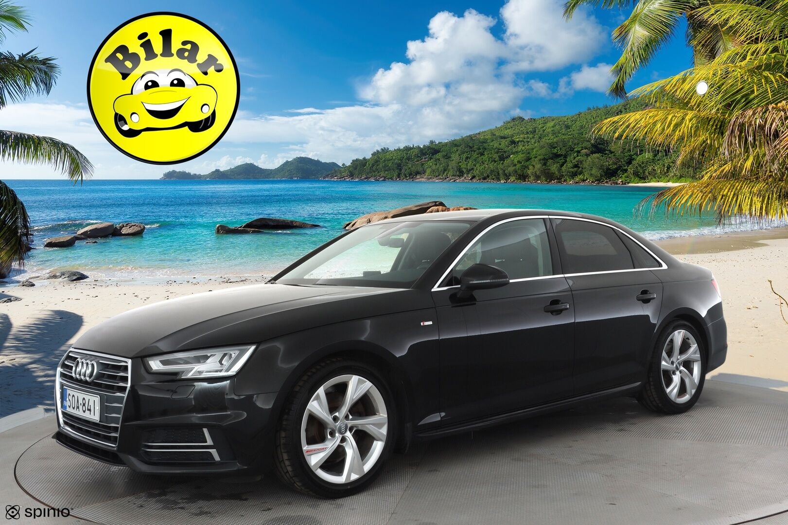 Audi A4 2018 Sedan Business Sport Comfort S line Edition 1,4 TFSI 110 kW S tronic - | Webasto | Taittuva koukku | Sporttipenkit | P.tutkat | Apple & Android | LED | Audi Sound System | Pre Sense | 2x renkaat aluin |