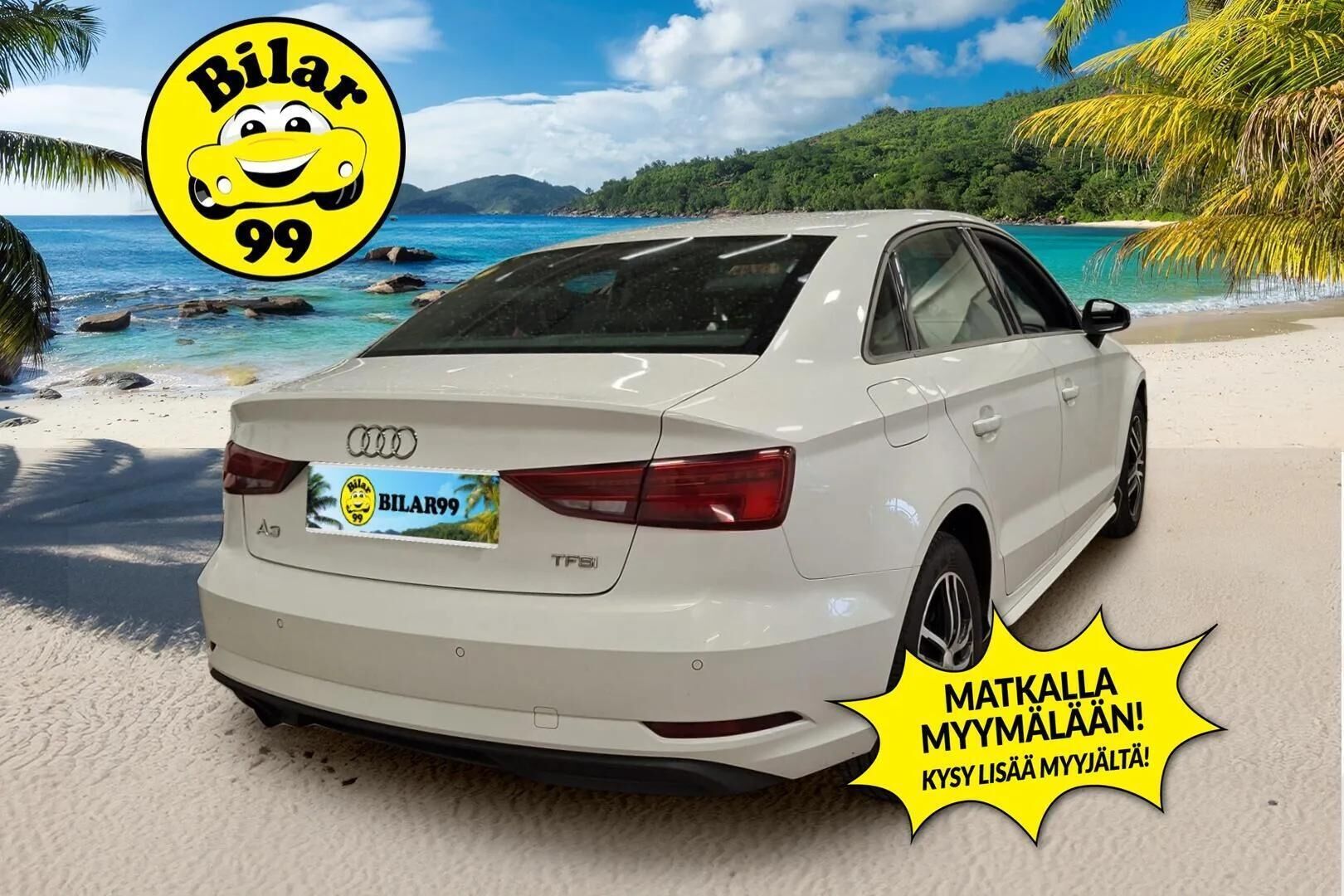 Audi A3 2018 Sedan Pro Business Edition 1,0 TFSI 85 kW S tronic - | Suomi-auto | Vakkari | Huoltokirja | Kahdet renkaat vanteilla | Lohkolämmitin | 