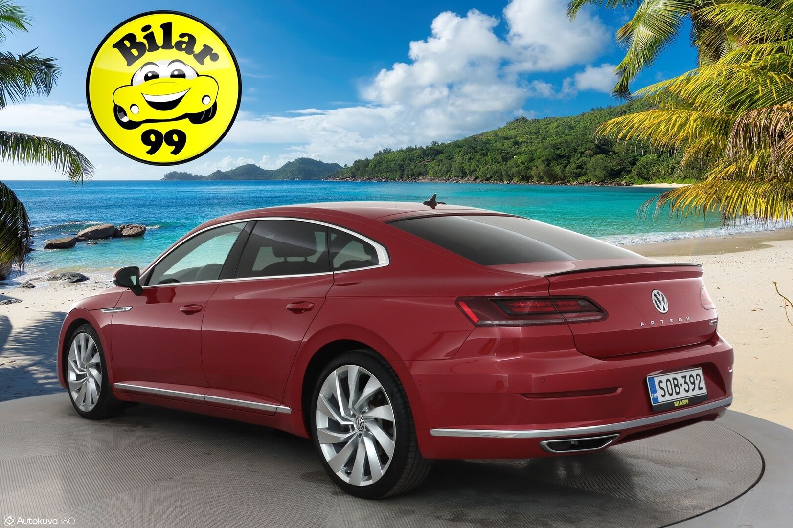 Volkswagen Arteon 2018 R-Line 2,0 TSI 280 hv 4MOTION DSG **HUD / Adapt. vakkari / Webasto / Digimittaristo / 360 Kamera / Hierova muistipenkki** - 3,99 % KORKOTARJOUS TÄHÄN AUTOON - 1-om. Suomi-auto / Merkkihuollettu / Apple&Android / Adapt. LED / Keyless / Nahkasisusta