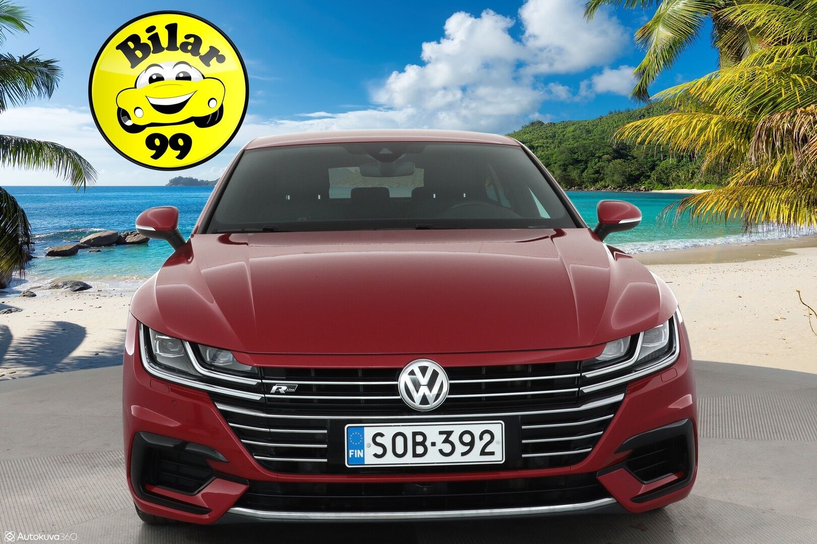 Volkswagen Arteon 2018 R-Line 2,0 TSI 280 hv 4MOTION DSG **HUD / Adapt. vakkari / Webasto / Digimittaristo / 360 Kamera / Hierova muistipenkki** - 3,99 % KORKOTARJOUS TÄHÄN AUTOON - 1-om. Suomi-auto / Merkkihuollettu / Apple&Android / Adapt. LED / Keyless / Nahkasisusta