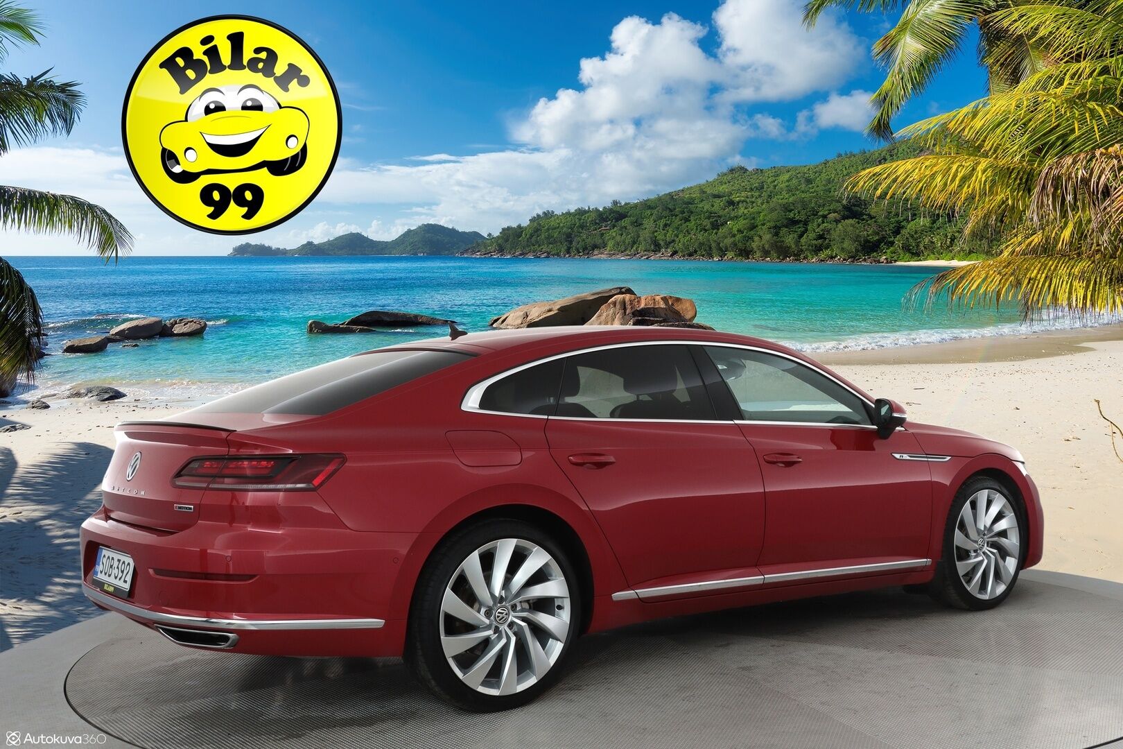 Volkswagen Arteon 2018 R-Line 2,0 TSI 280 hv 4MOTION DSG **HUD / Adapt. vakkari / Webasto / Digimittaristo / 360 Kamera / Hierova muistipenkki** - 3,99 % KORKOTARJOUS TÄHÄN AUTOON - 1-om. Suomi-auto / Merkkihuollettu / Apple&Android / Adapt. LED / Keyless / Nahkasisusta