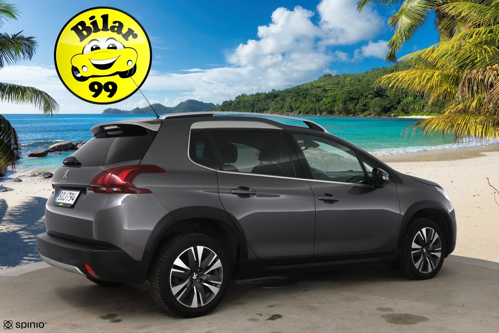 Peugeot 2008 2018 Allure PureTech 110 Automaatti / P-Tutka / Lasikatto / LED-Lisävalo - Merkkiliikkeen huollot! / Jakopää vaihdettu / 2x hyvät renkaat