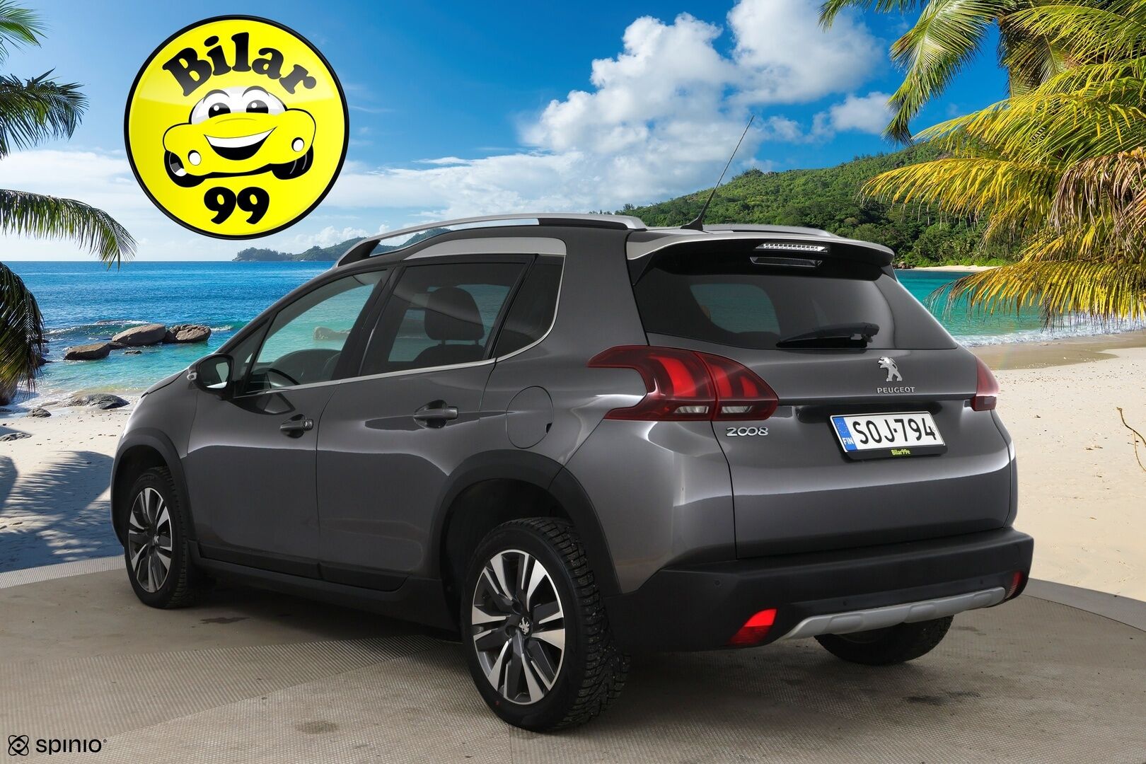 Peugeot 2008 2018 Allure PureTech 110 Automaatti / P-Tutka / Lasikatto / LED-Lisävalo - Merkkiliikkeen huollot! / Jakopää vaihdettu / 2x hyvät renkaat