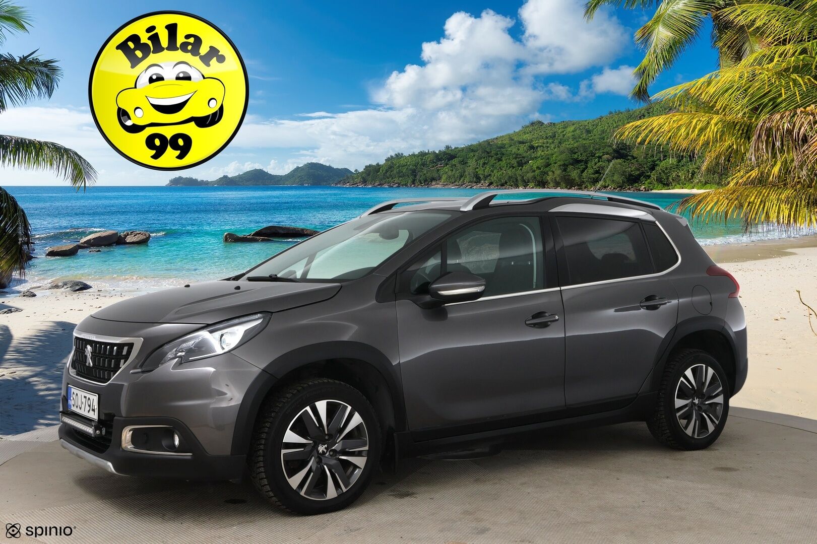 Peugeot 2008 2018 Allure PureTech 110 Automaatti / P-Tutka / Lasikatto / LED-Lisävalo - Merkkiliikkeen huollot! / Jakopää vaihdettu / 2x hyvät renkaat