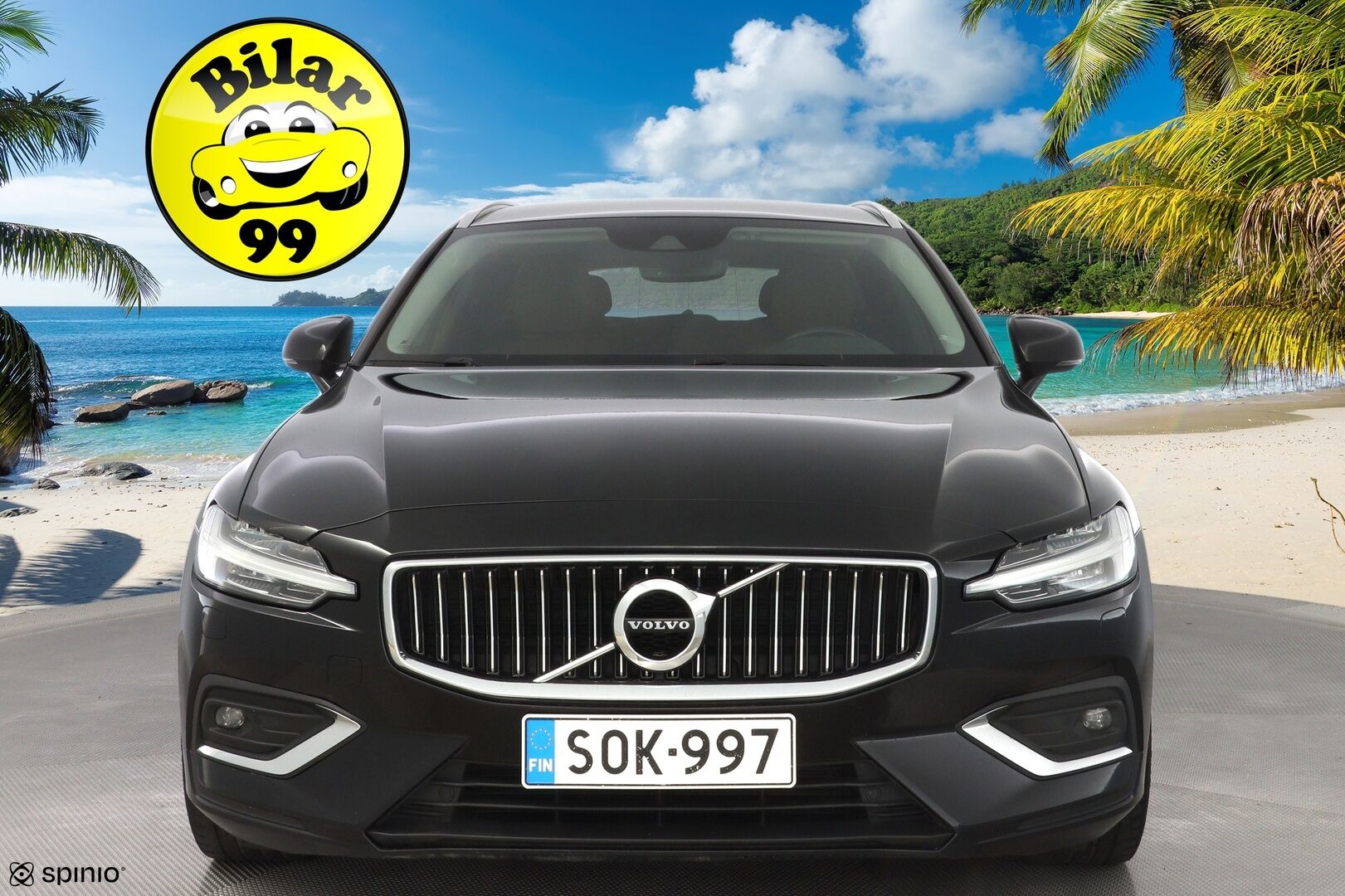 Volvo V60 2020 D3 AWD Business Inscription aut * ACC / Webasto / Vetokoukku / Nahkasisusta / Muistipenkki * - Suomi-auto / Merkkiliikkeen huoltokirja / Jakohihna 133tkm 4/25