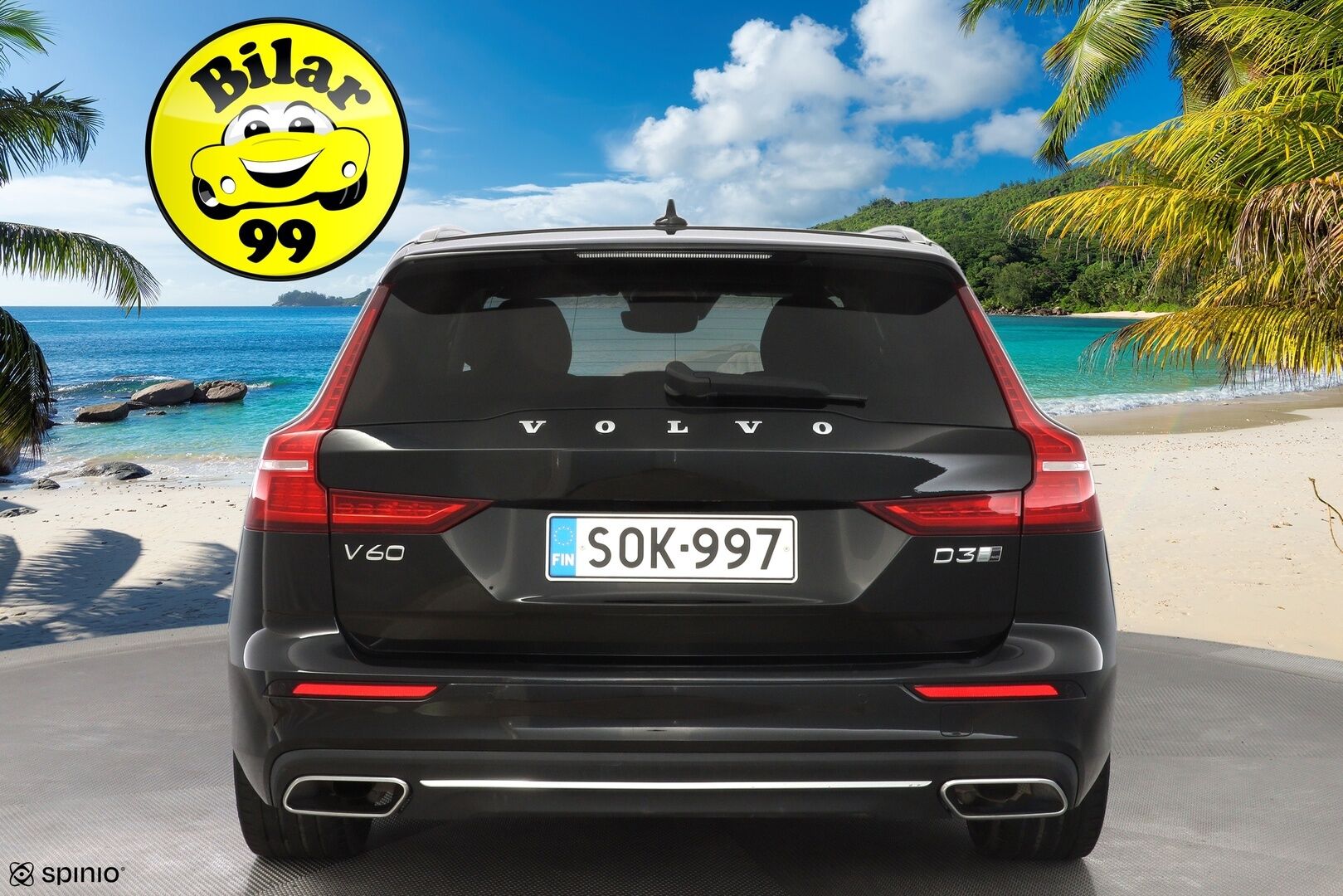 Volvo V60 2020 D3 AWD Business Inscription aut * ACC / Webasto / Vetokoukku / Nahkasisusta / Muistipenkki * - Suomi-auto / Merkkiliikkeen huoltokirja / Jakohihna 133tkm 4/25