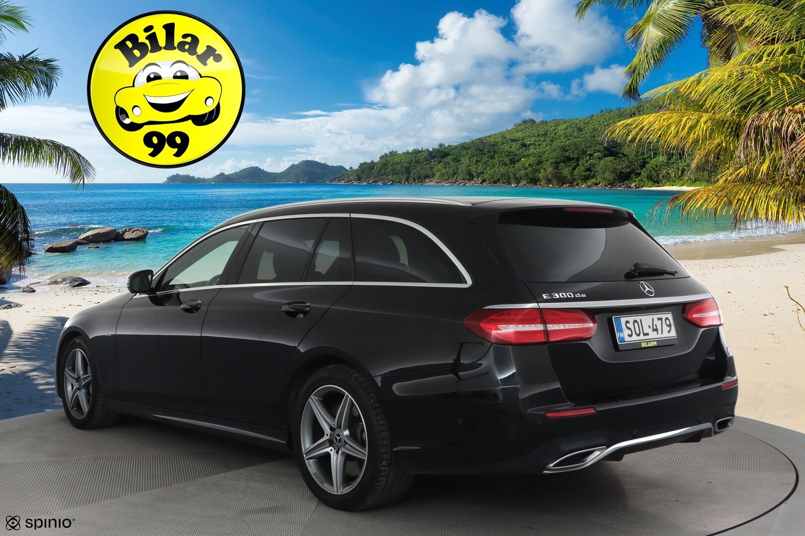 Mercedes-Benz E 2019 300 de T A Business AMG EQ Power **Panorama / ACC / Multibeam / Burmester / 360° / Sportnahat Muistilla / Widescreen** - Kahdet Renkaat / **KOVILLA KAMOILLA**