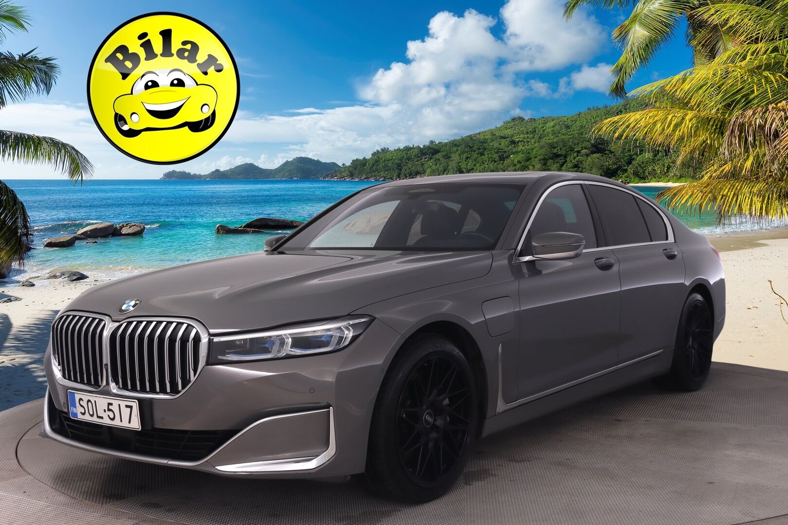 BMW 745 2019 G11 Sedan 745e A - Hierovat&Ilmastoidut Penkit | Panorama | HUD | ACC | 360° Kamera | Hifi Sound System | Erikoisväri | BLIS | Laser Valot | Soft Close | 2x Renkaat&Vanteet | DAB | Akku Kuntotarkastettu