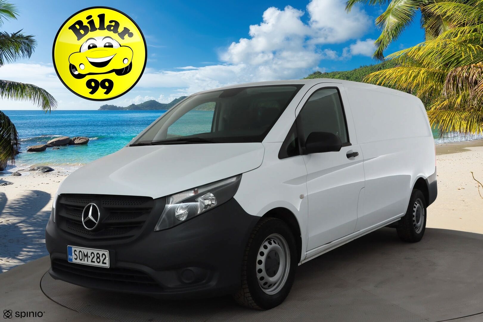 Mercedes-Benz Vito 2021 110cdi-3,05/32k Keskipitkä A2 - 1-om Suomi-auto | Kahdet renkaat | Merkkihuollot | ALV-Vähennyskelpoinen | Webasto | Koukku | ALV | P.kamera | Vakkari | Apple&Android 