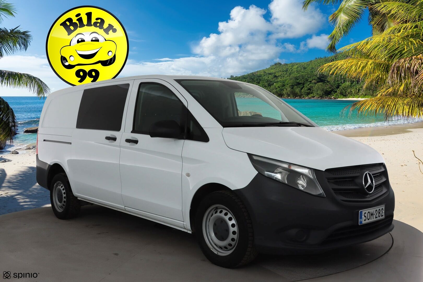 Mercedes-Benz Vito 2021 110cdi-3,05/32k Keskipitkä A2 * Webasto / Koukku / P.kamera / Vakkari / Apple&Android * - 1-om Suomi-auto / Kahdet renkaat / Merkkihuollot