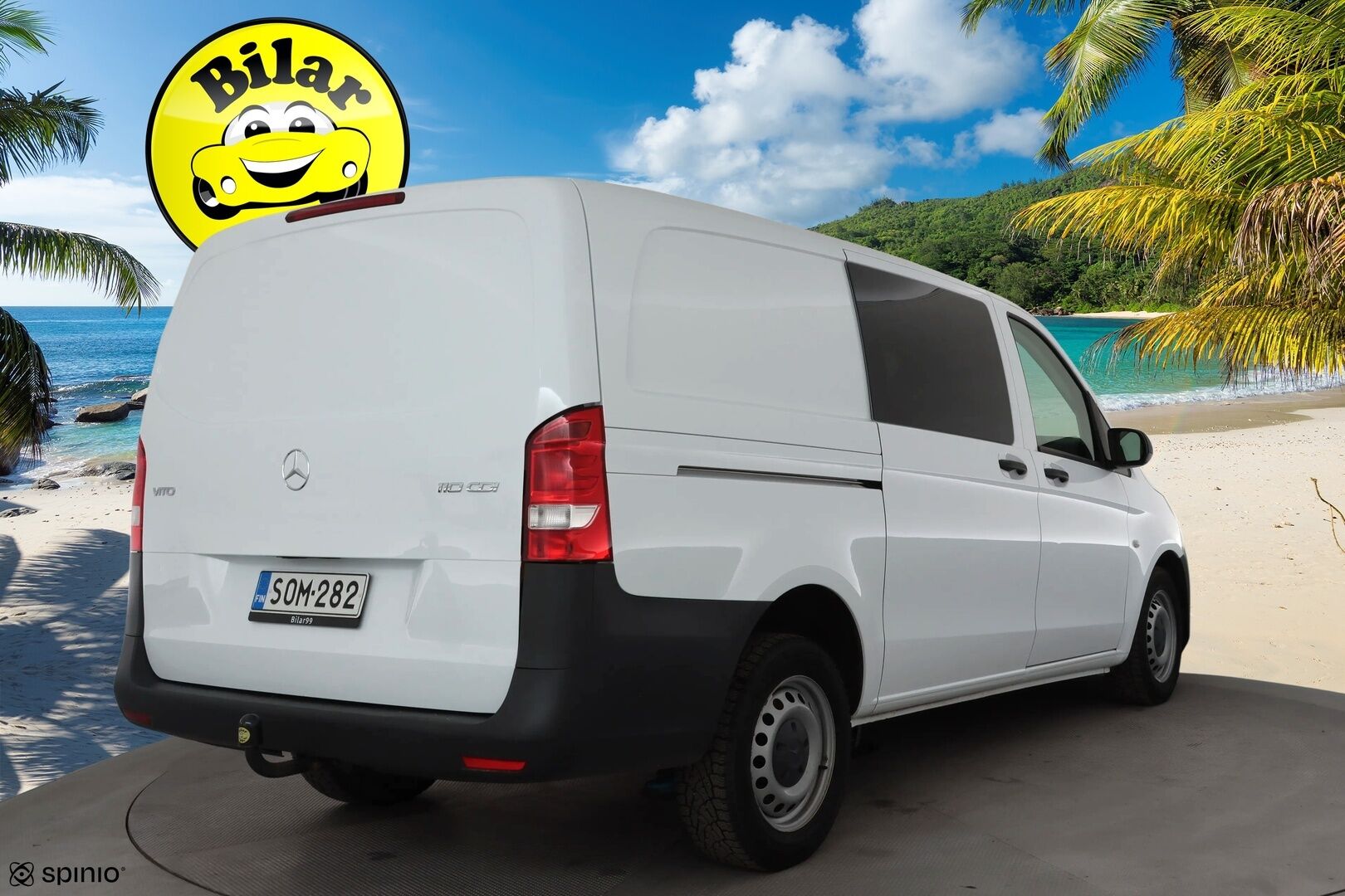 Mercedes-Benz Vito 2021 110cdi-3,05/32k Keskipitkä A2 - 1-om Suomi-auto | Kahdet renkaat | Merkkihuollot | ALV-Vähennyskelpoinen | Webasto | Koukku | ALV | P.kamera | Vakkari | Apple&Android 