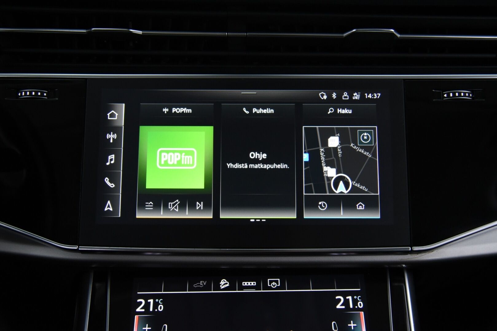 Audi Q7 2021 Business S line 55 TFSI e quattro tiptronic / Adapt.vak / Matrix-LED / P-kamera / Sähkösäädöt / Vetokoukku - 3,99 % KORKOTARJOUS TÄHÄN AUTOON 28.9. ASTI! - Näyttävä merkkihuollettu yksilö! 