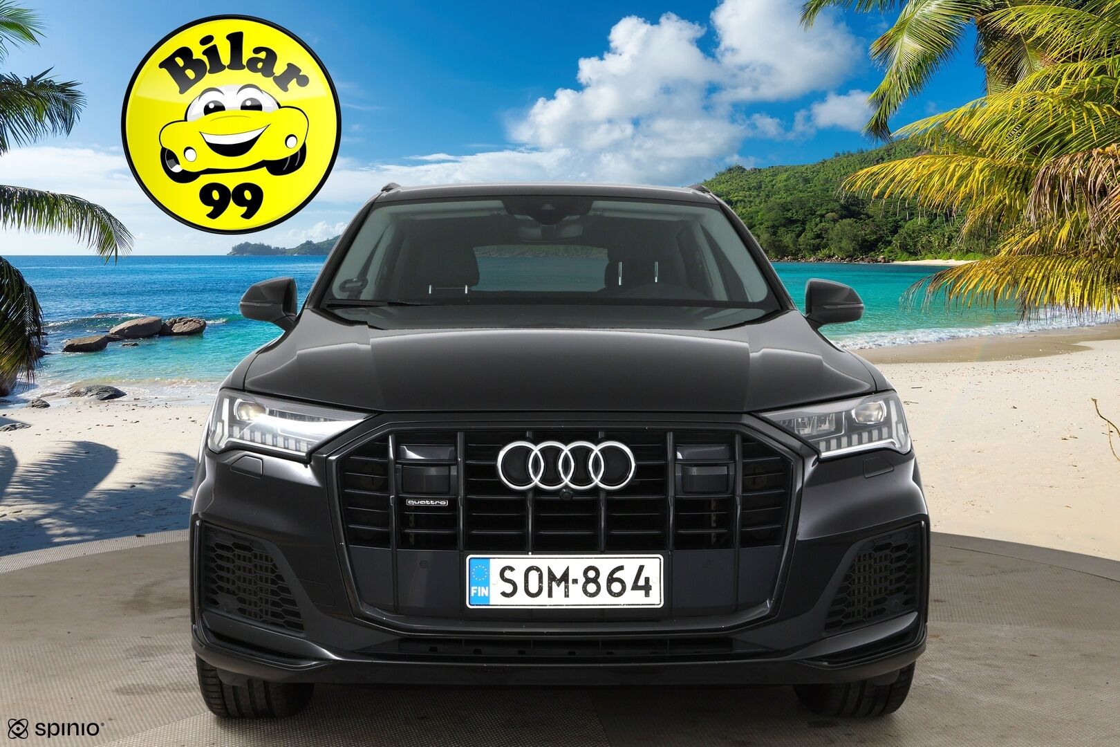 Audi Q7 2021 Business S line 55 TFSI e quattro tiptronic / Adapt.vak / Matrix-LED / P-kamera / Sähkösäädöt / Vetokoukku - Näyttävä merkkihuollettu yksilö! - Osta nyt, maksa vasta ensi vuonna