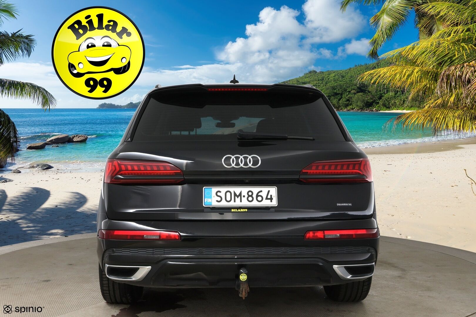 Audi Q7 2021 Business S line 55 TFSI e quattro tiptronic / Adapt.vak / Matrix-LED / P-kamera / Sähkösäädöt / Vetokoukku - 3,99 % KORKOTARJOUS TÄHÄN AUTOON 28.9. ASTI! - Näyttävä merkkihuollettu yksilö! 