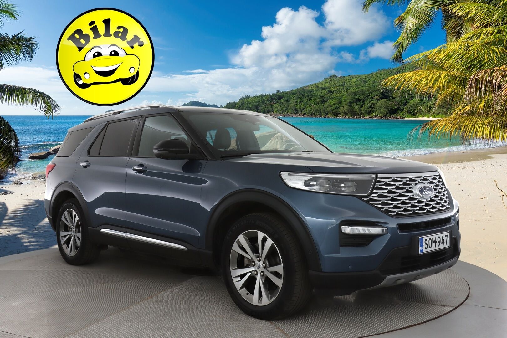 Ford Explorer 2020 3,0 V6 Ecoboost 457hv PHEV A10 AWD Platinum 7-P - | Kattava varustelu! | 7-paikkainen | ACC | B&O | 360 Kamera | Panorama | Hierovat ilmastoidut nahkaistuimet | Digimittaristo | Keyless | Suomi-auto | Muistipenkki | Ratinlämmitin |