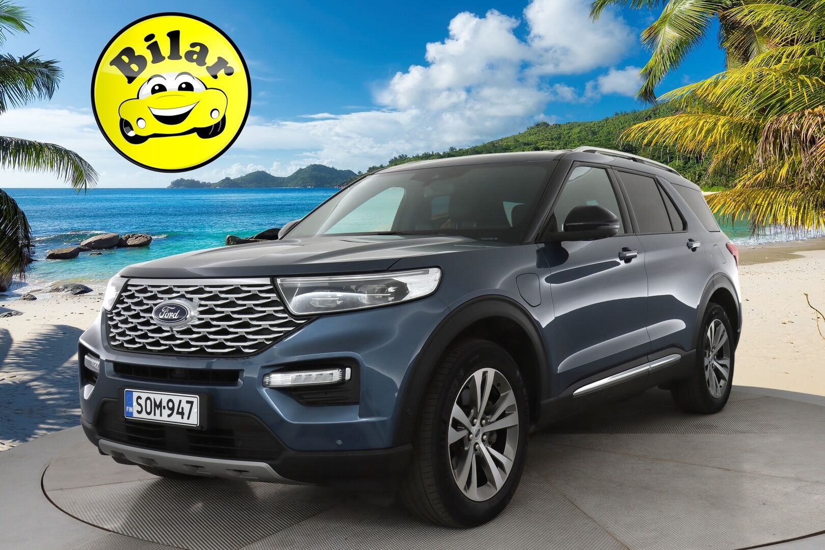 Ford Explorer 2020 3,0 V6 Ecoboost 457hv PHEV A10 AWD Platinum 7-P - | Kattava varustelu! | 7-paikkainen | ACC | B&O | 360 Kamera | Panorama | Hierovat ilmastoidut nahkaistuimet | Digimittaristo | Keyless | Suomi-auto | Muistipenkki | Ratinlämmitin |