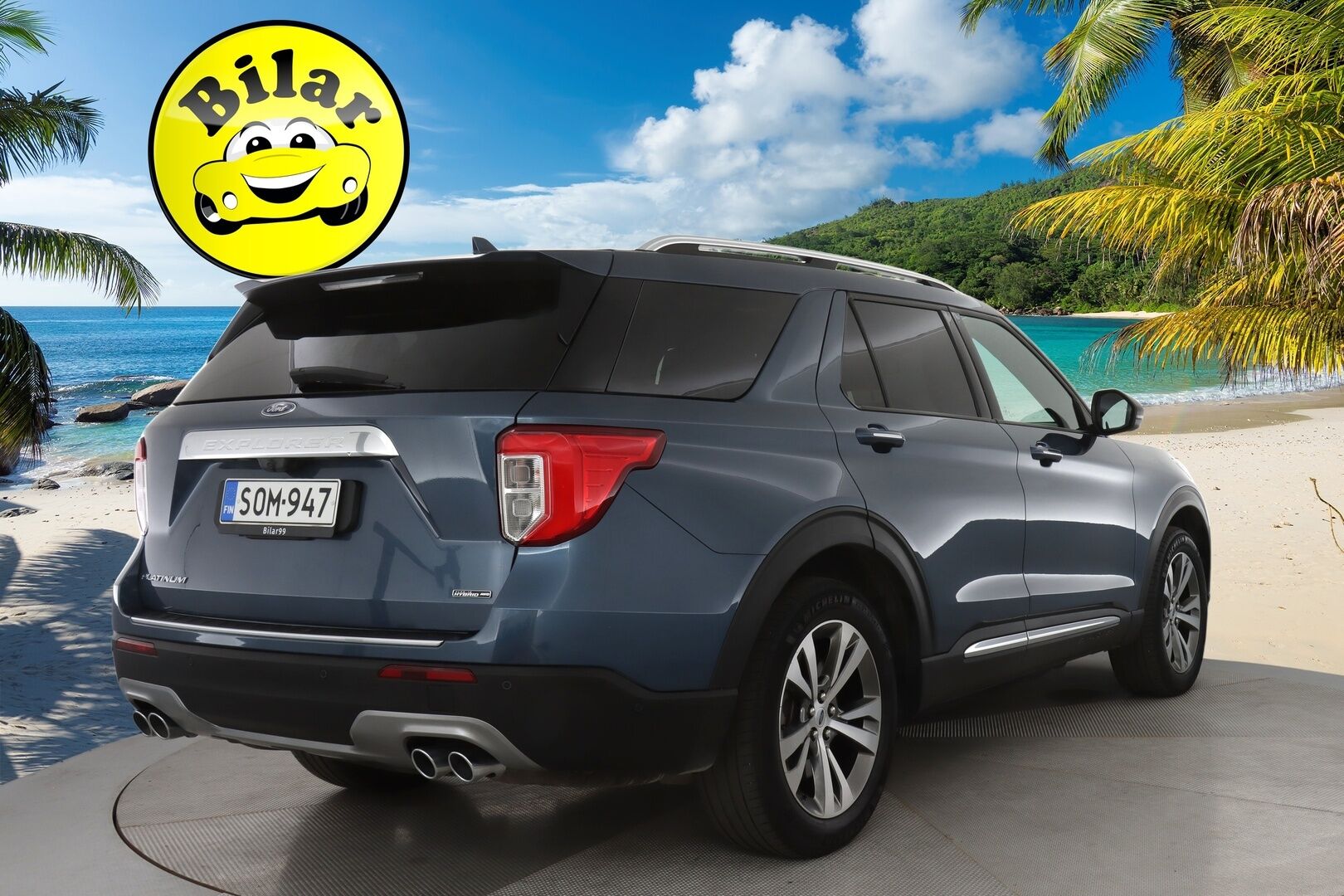 Ford Explorer 2020 3,0 V6 Ecoboost 457hv PHEV A10 AWD Platinum 7-P - | Kattava varustelu! | 7-paikkainen | ACC | B&O | 360 Kamera | Panorama | Hierovat ilmastoidut nahkaistuimet | Digimittaristo | Keyless | Suomi-auto | Muistipenkki | Ratinlämmitin |