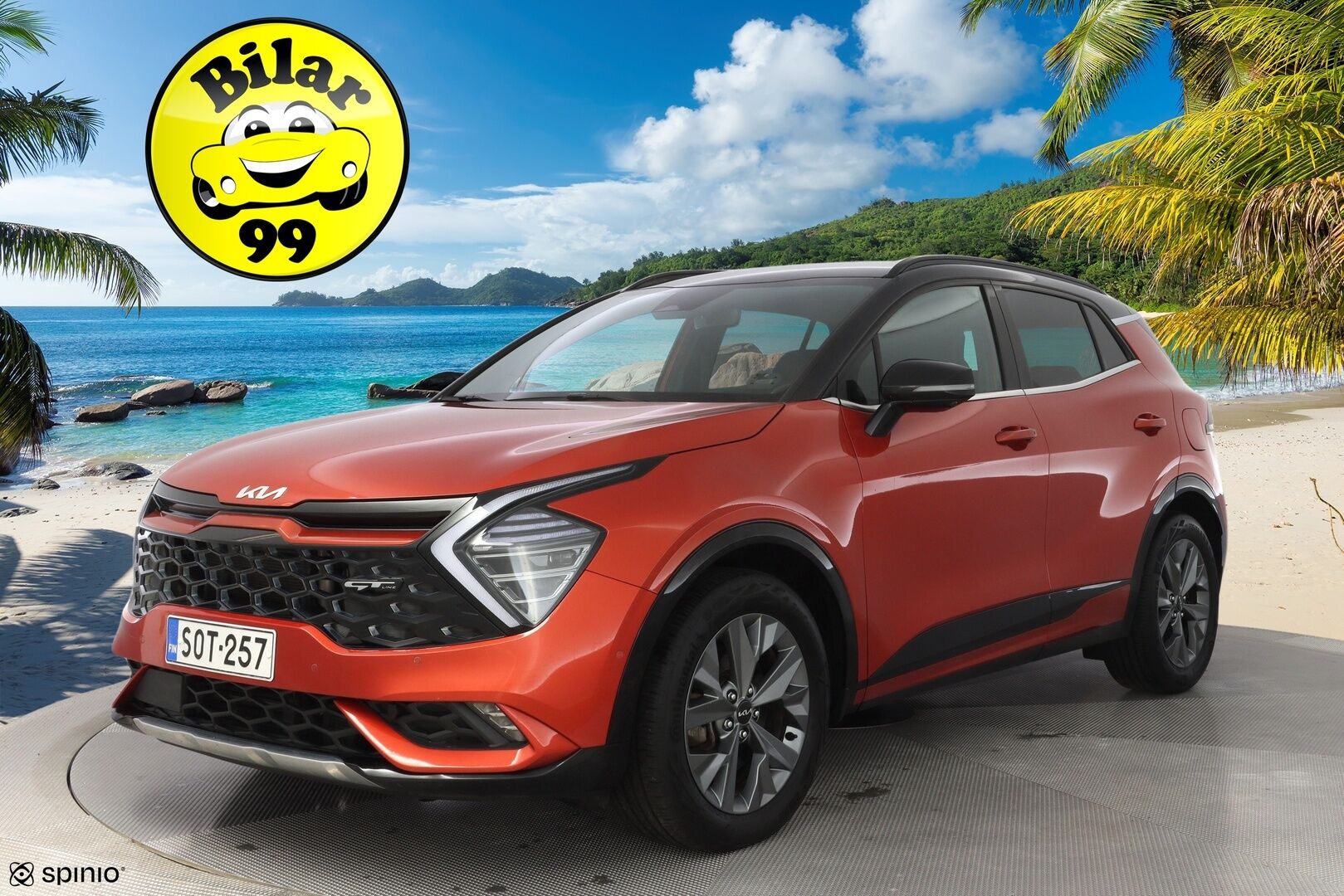 Kia Sportage 2022 1,6 T-GDI FWD Mild-Hybrid GT-Line DCT 150hv *ACC / H&K / 360-kamera / Ilmastoidut istuimet / Muistipenkki* - 3,99 % KORKOTARJOUS TÄHÄN AUTOON - Kahdet alumiinivanteet / Seuraava katsastus 30.3.2026 / Suomi-auto / Viimeisin huolto 73tkm