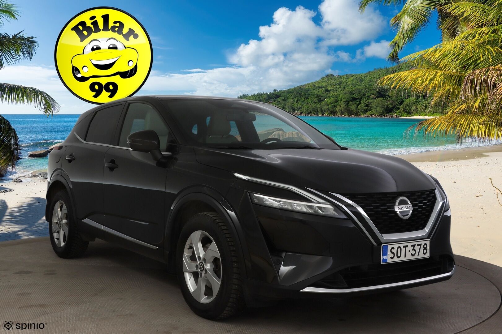 Nissan Qashqai 2022 DIG-T 160 Tekna 2WD DCT * ACC / Keyless / 360° / Vetokoukku* - *Suomi-auto Webasto / Vaaleat puolinahka penkit / 2x renkaat / / 360°* - HULLUT VÄLIPÄIVÄT KORKOTARJOUS 2,49%