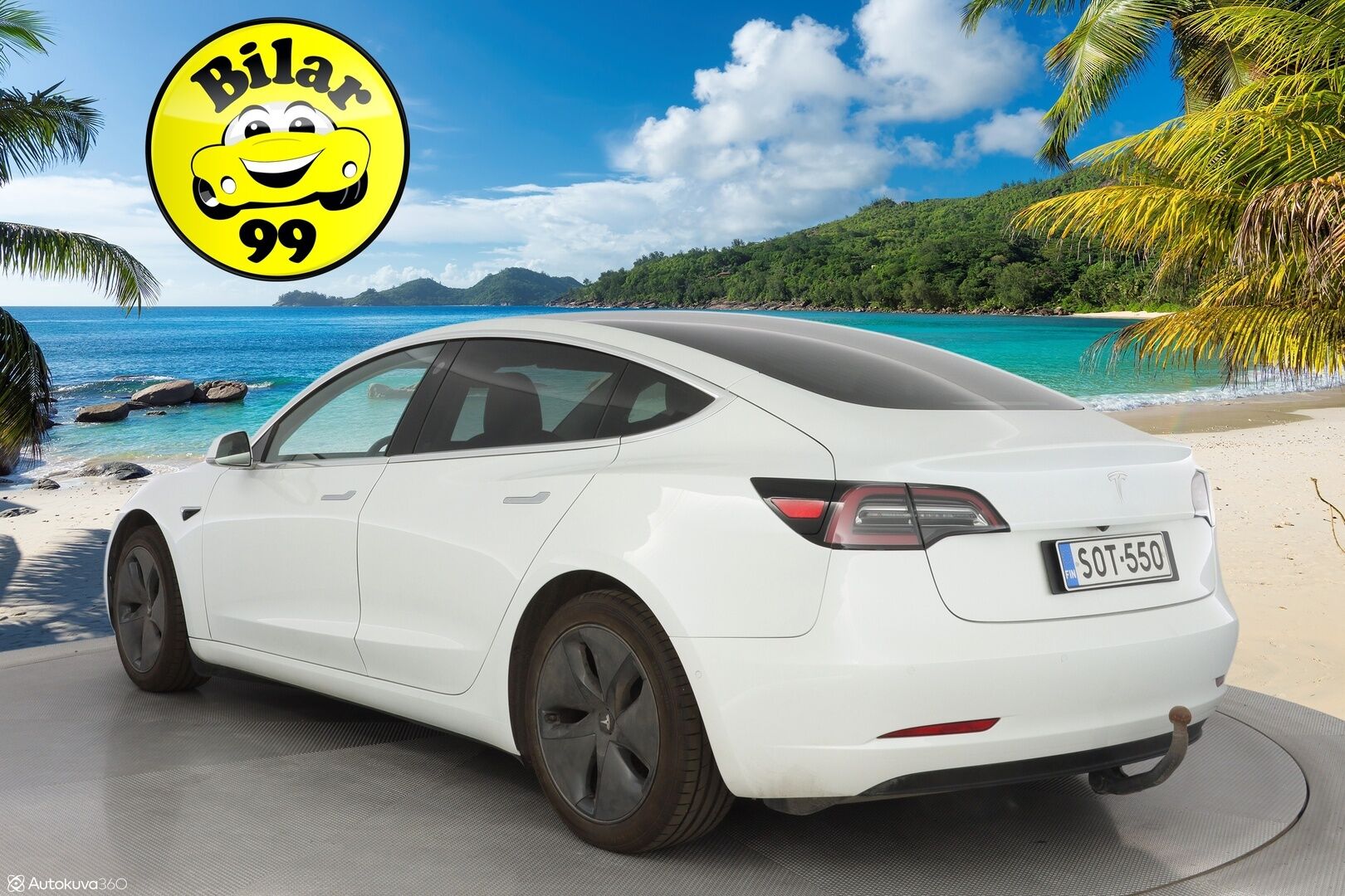 TESLA MODEL 3 2020 Standard Range RWD *Vetokoukku / Premium audio / ACC / Panorama / Kamera* - Tehtaan vetokoukku / Vähän ajettu / Kahdet alumiinivanteet / Edullisesti nyt kesähintaan!