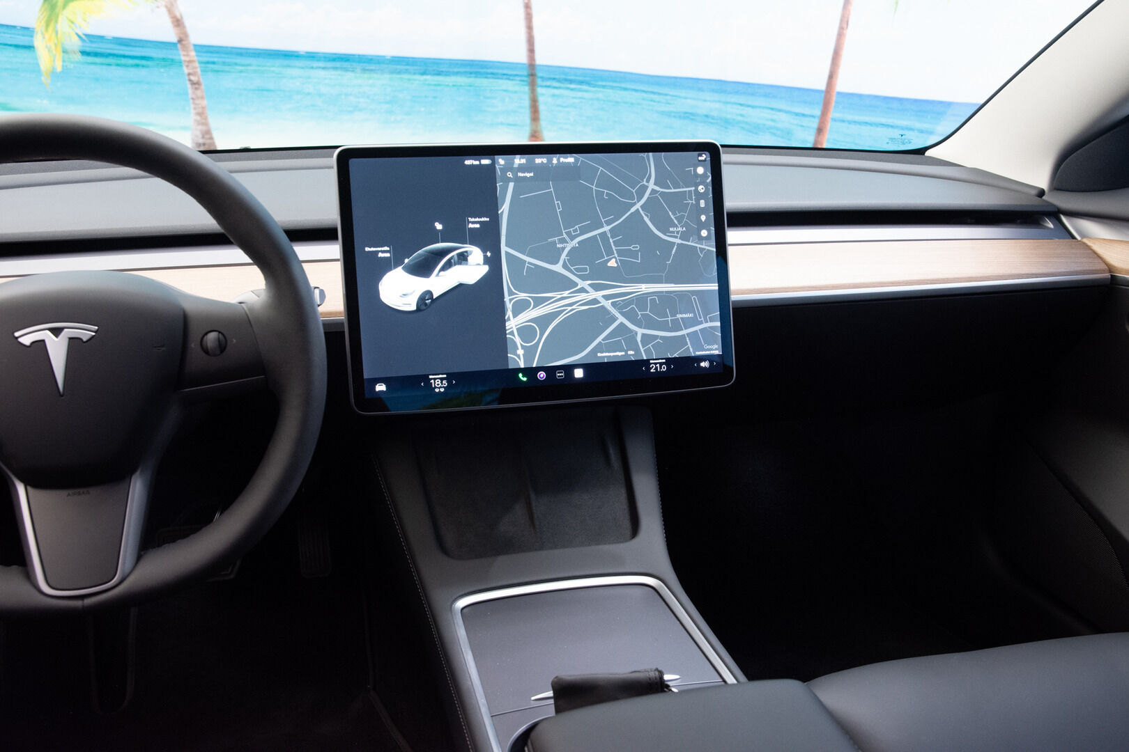Tesla Model 3 2021 Long Range Dual Motor AWD - | Lasikatto | Lämpöpumppu | ACC | Matrix | P-Kamera | Premium Speakers | Navi | Matrix LED | Kahdet renkaat vanteineen 