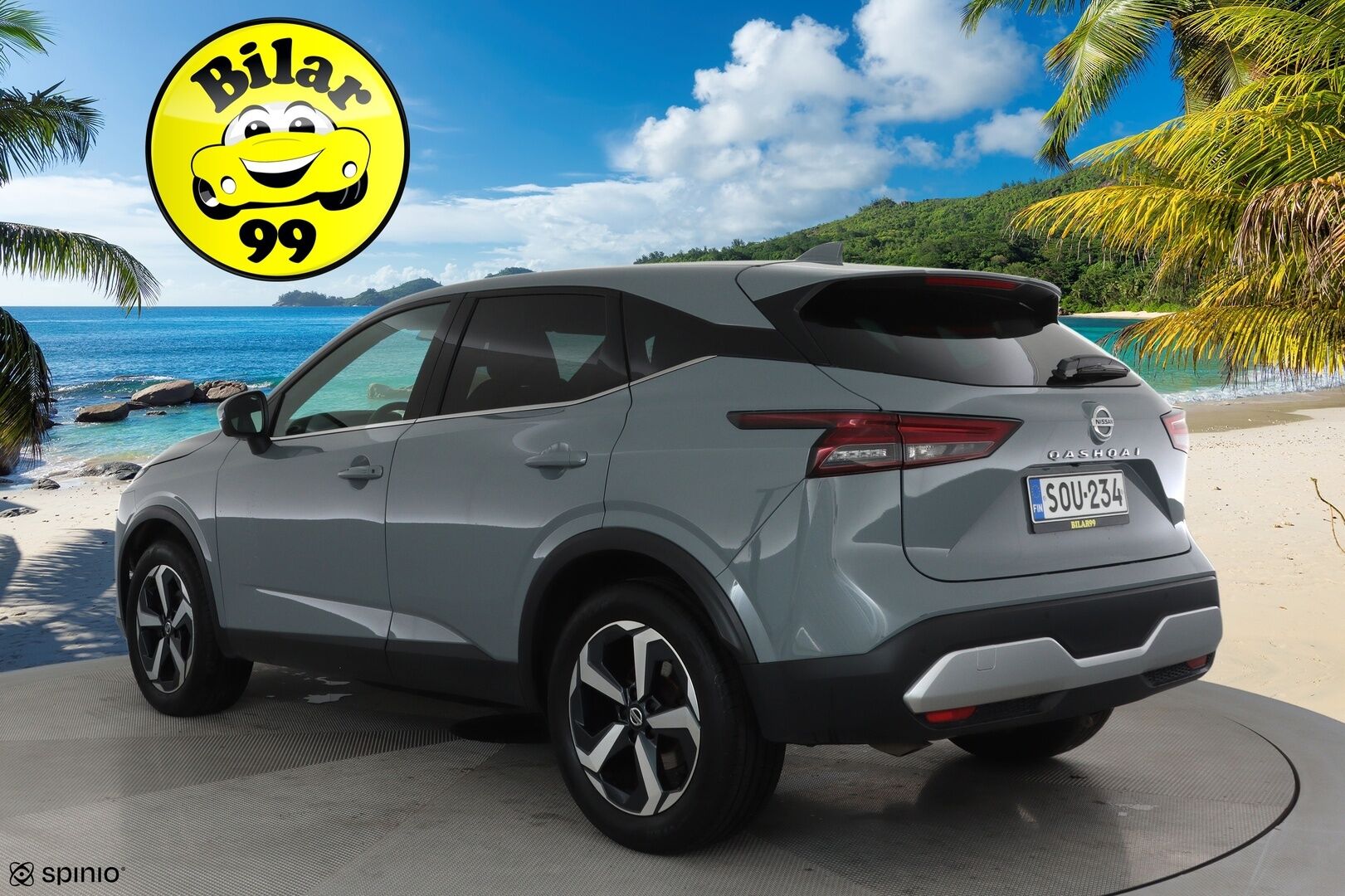 Nissan Qashqai 2022 MHEV 158 Xtronic 2WD Tekna+ **Adapt.vakkari / Sähköpenkki / 360.kamera / Digimittaristo / KeylessGo / Puolinahat** - 1.Om Suomi-auto / Kahdet renkaat aluvanteilla / Merkkihuollettu / Sähköluukku / Navi / LED