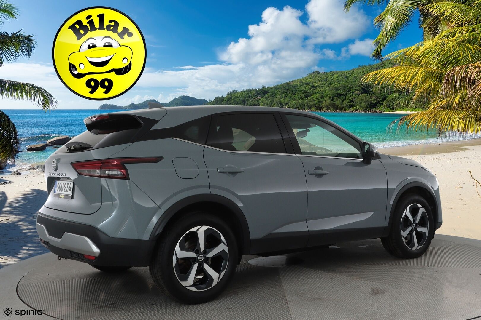 Nissan Qashqai 2022 MHEV 158 Xtronic 2WD Tekna+ **Adapt.vakkari / Sähköpenkki / 360.kamera / Digimittaristo / KeylessGo / Puolinahat** - 1.Om Suomi-auto / Kahdet renkaat aluvanteilla / Merkkihuollettu / Sähköluukku / Navi / LED